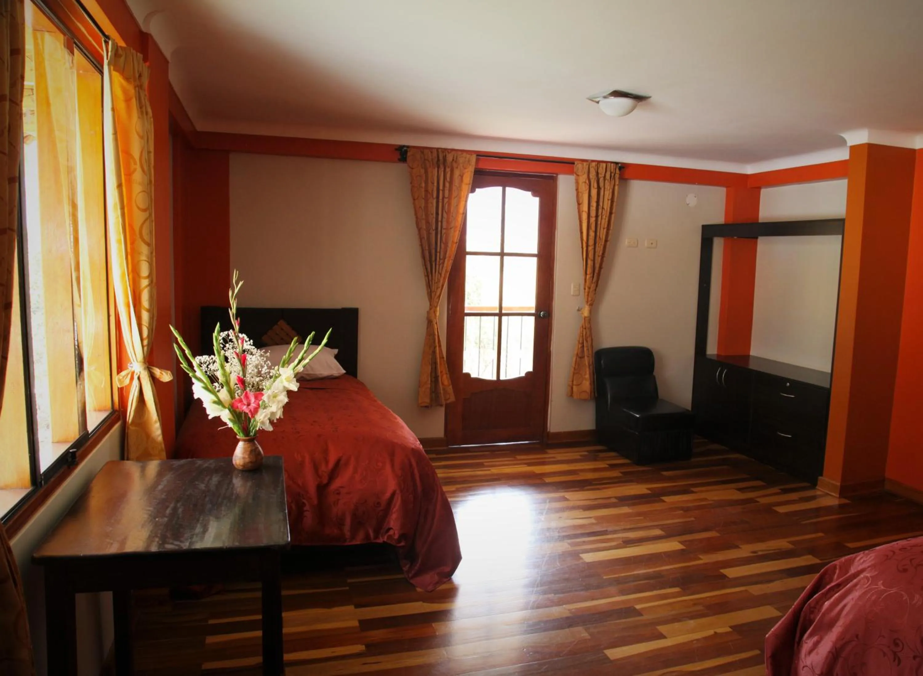 Bed in Tunupa Lodge Hotel