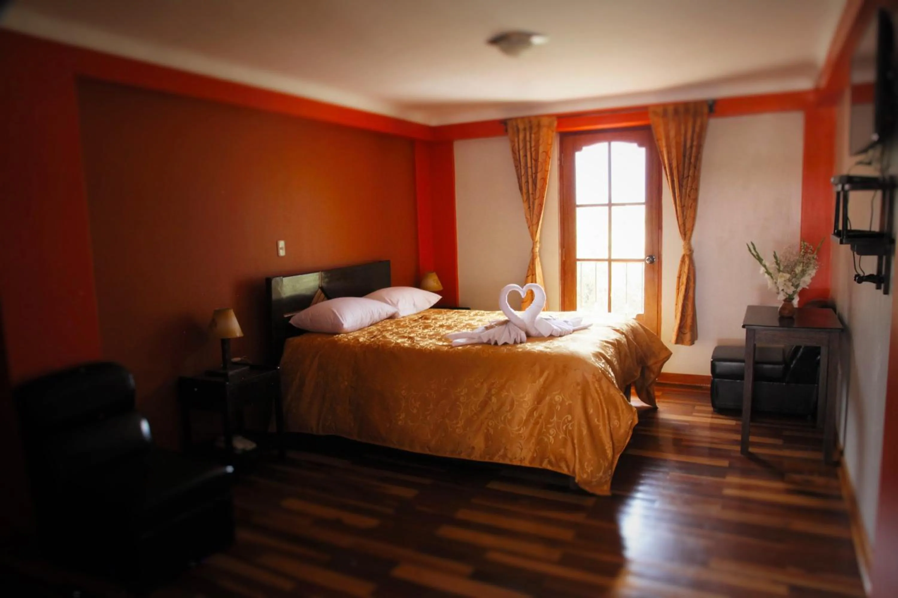 Bed in Tunupa Lodge Hotel