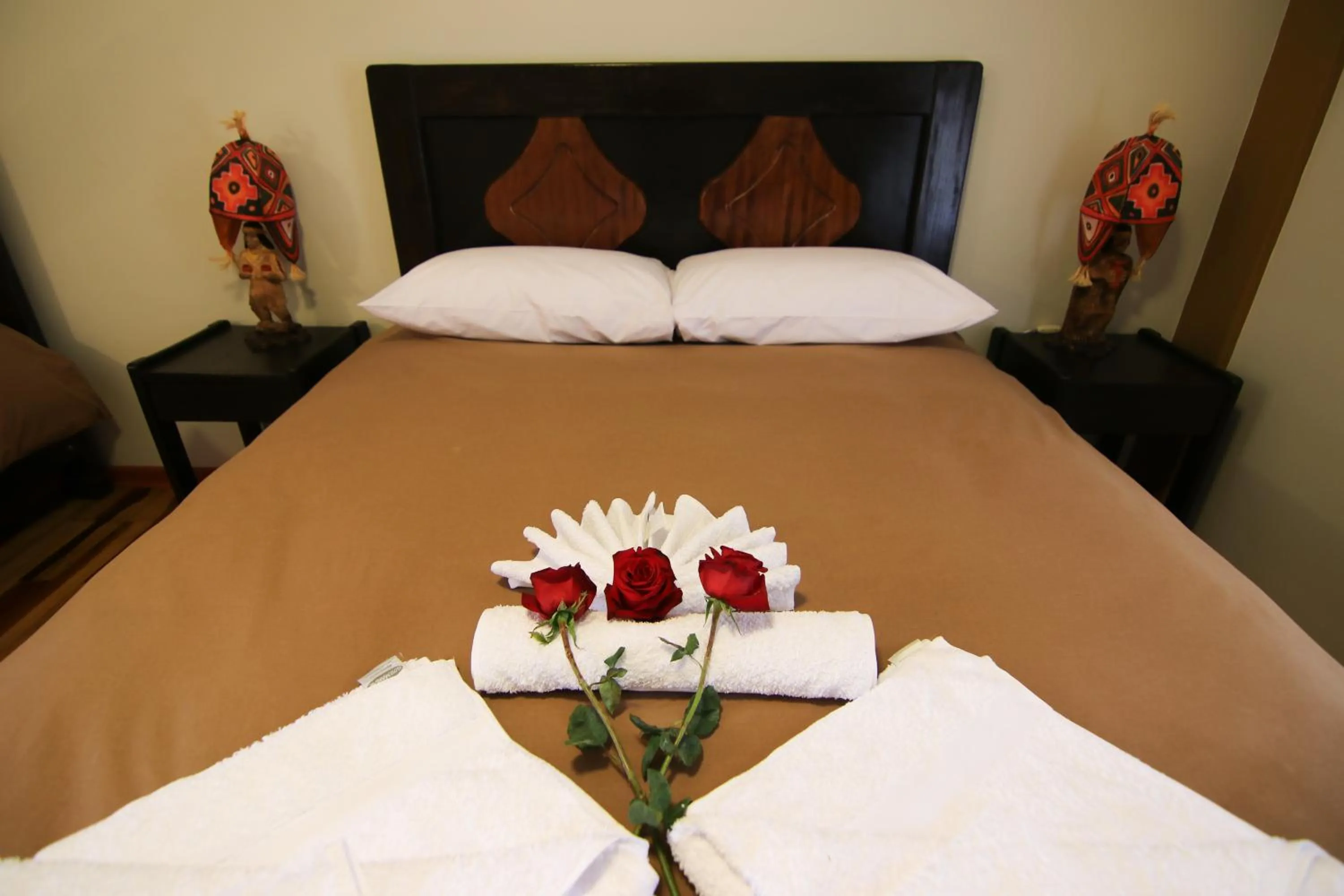 Bed in Tunupa Lodge Hotel