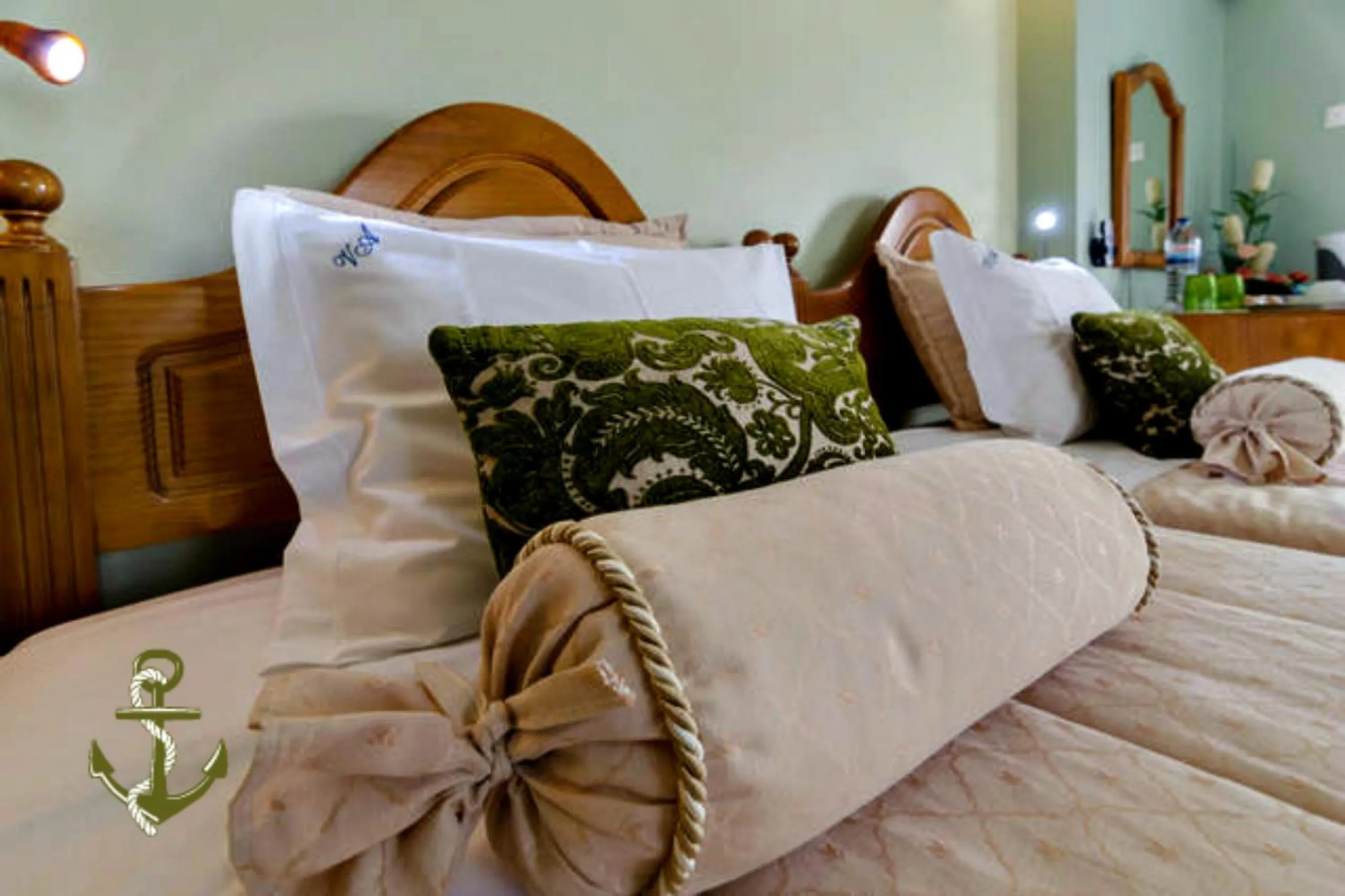 Decorative detail, Bed in Vila Atlântida