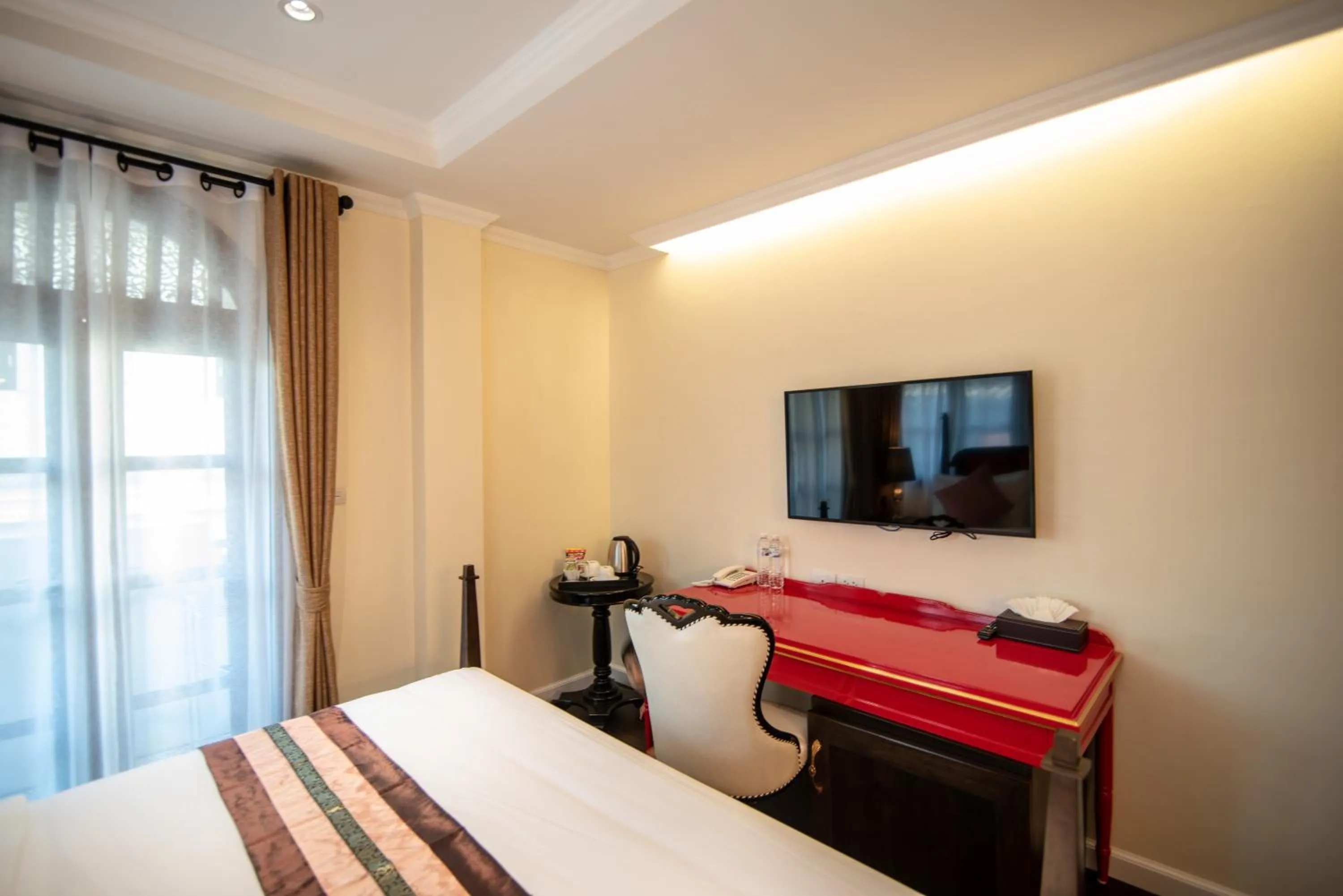 TV and multimedia, Bed in Nanta Glam CM Hotel & Residences