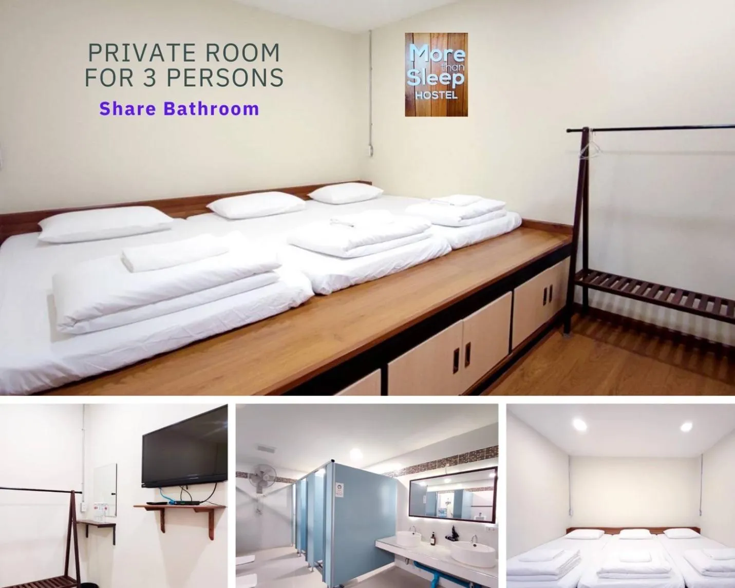 Bed in More than Sleep Hostel Pak Chong-Khao yai