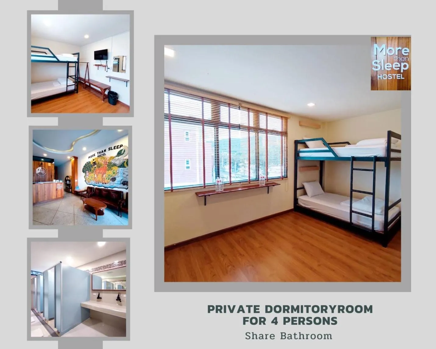 Bed in More than Sleep Hostel Pak Chong-Khao yai