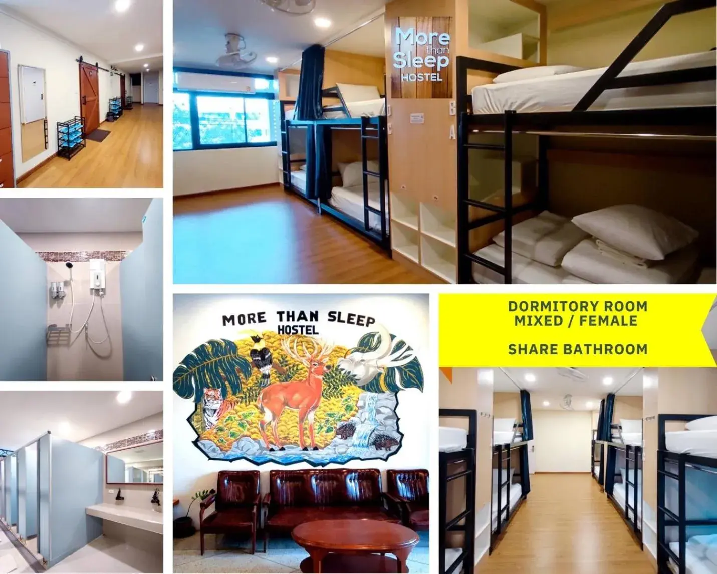 Bed in More than Sleep Hostel Pak Chong-Khao yai Bed in More than Sleep Hostel Pak Chong-Khao yai