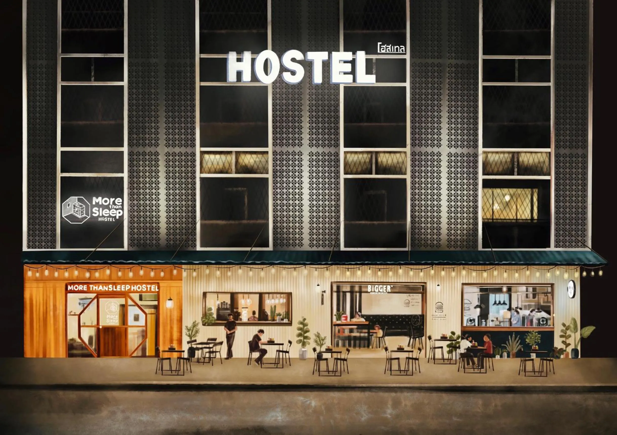 Property building in More than Sleep Hostel Pak Chong-Khao yai