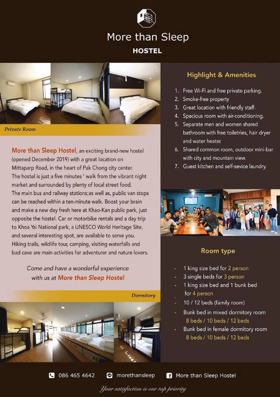 Logo/Certificate/Sign, Bed in More than Sleep Hostel Pak Chong-Khao yai