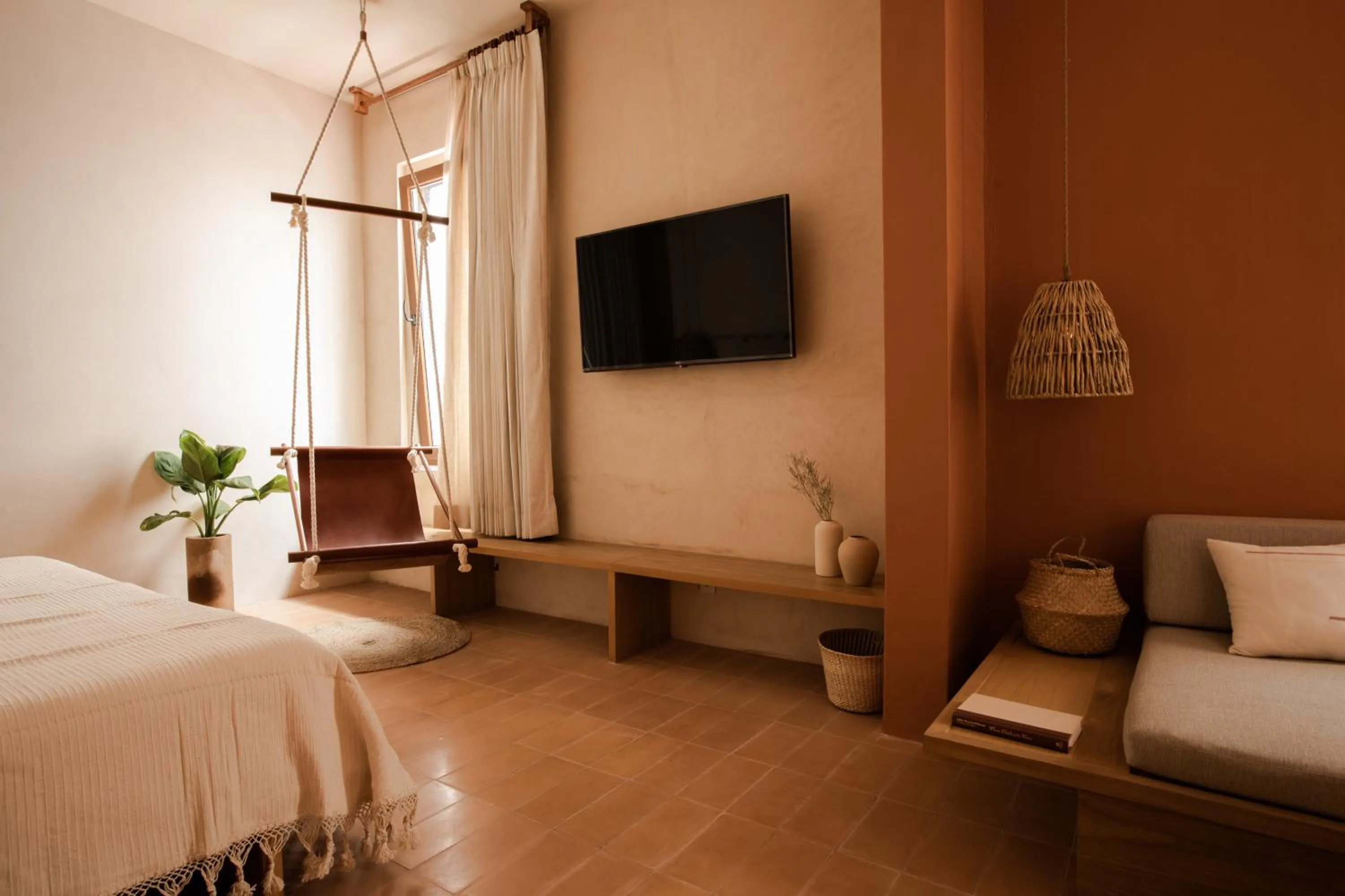 Living room, Bed in Casa Montore by Barrio Mexico