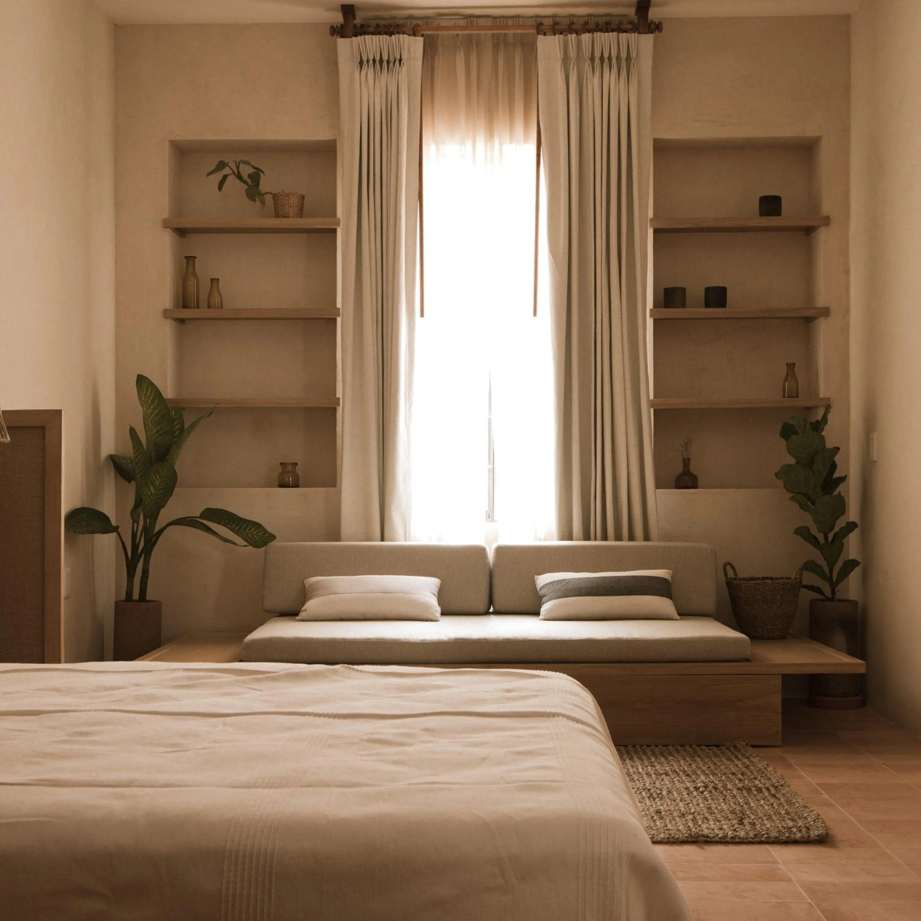 Living room, Bed in Casa Montore by Barrio Mexico