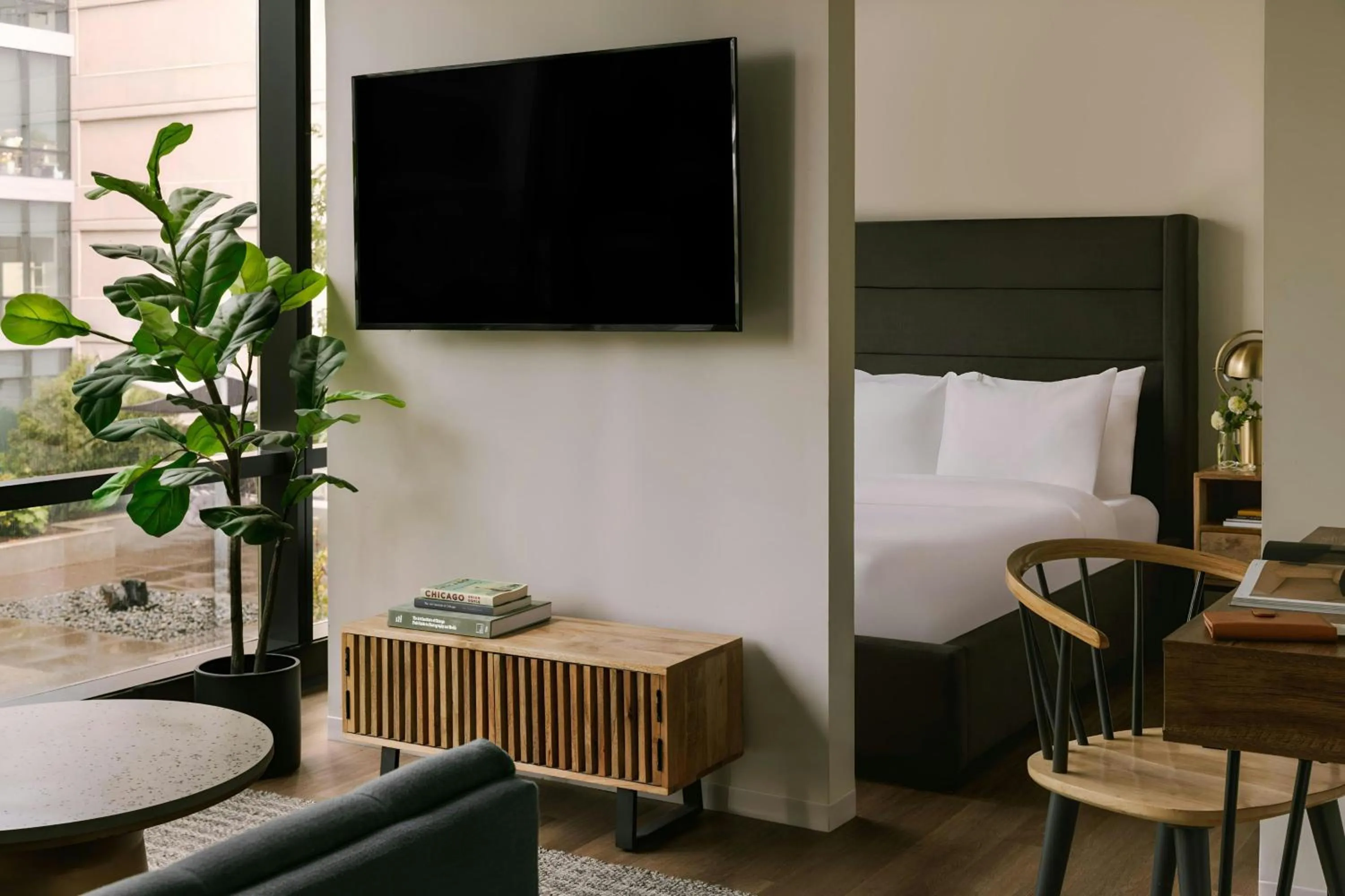 Living room in Sonder by Marriott Bonvoy South Wabash Apartments South Loop