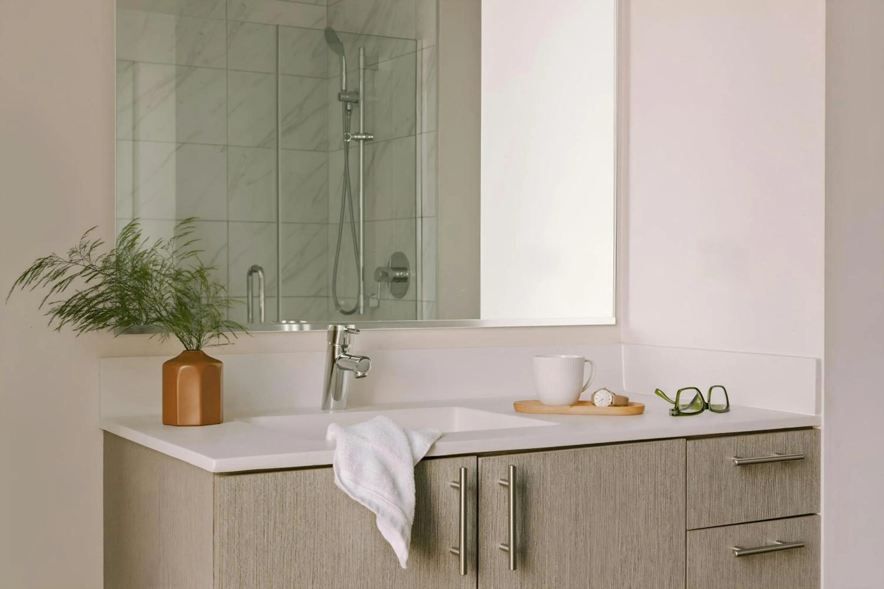 Bathroom in Sonder by Marriott Bonvoy South Wabash Apartments South Loop