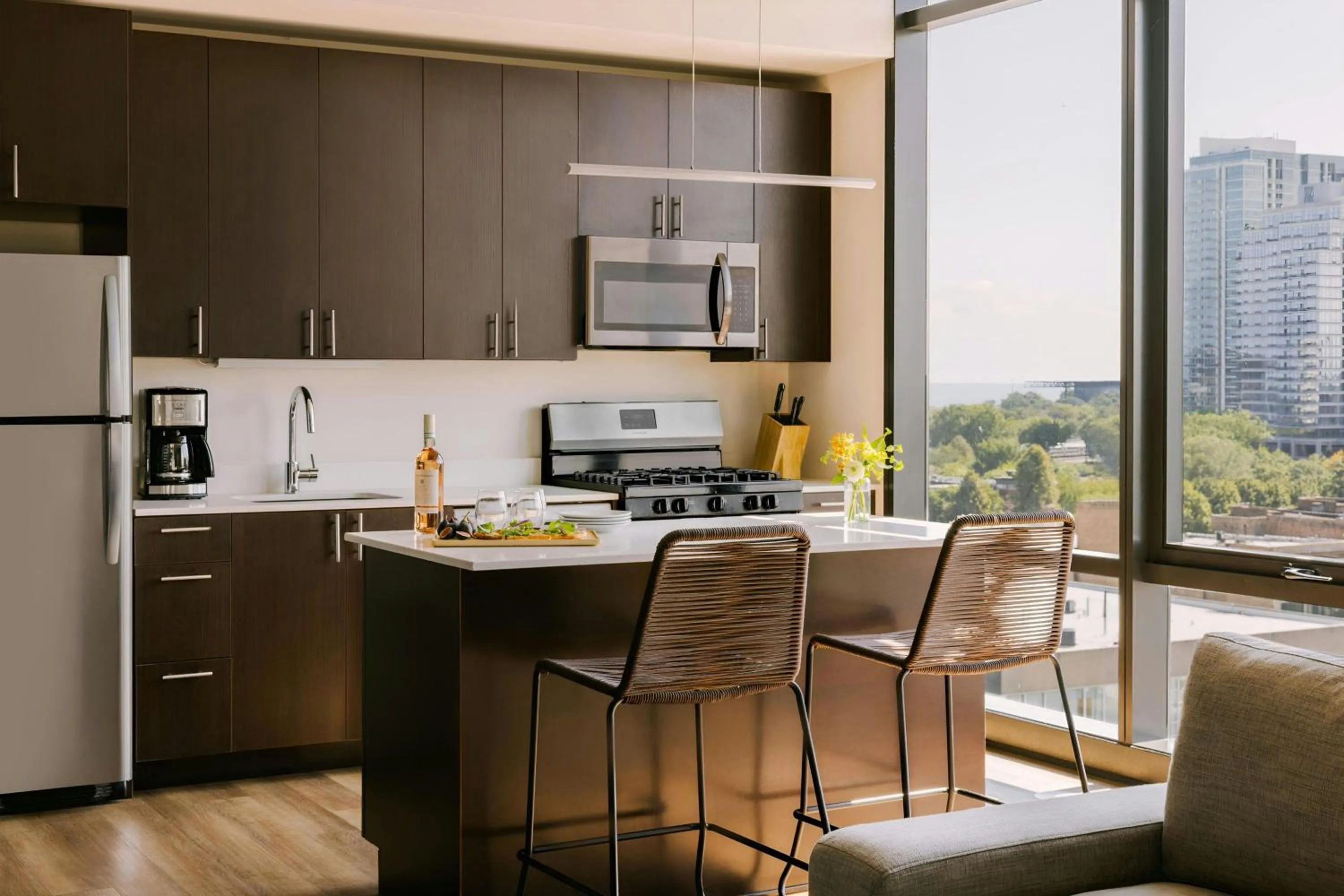 Kitchen or kitchenette in Sonder by Marriott Bonvoy South Wabash Apartments South Loop