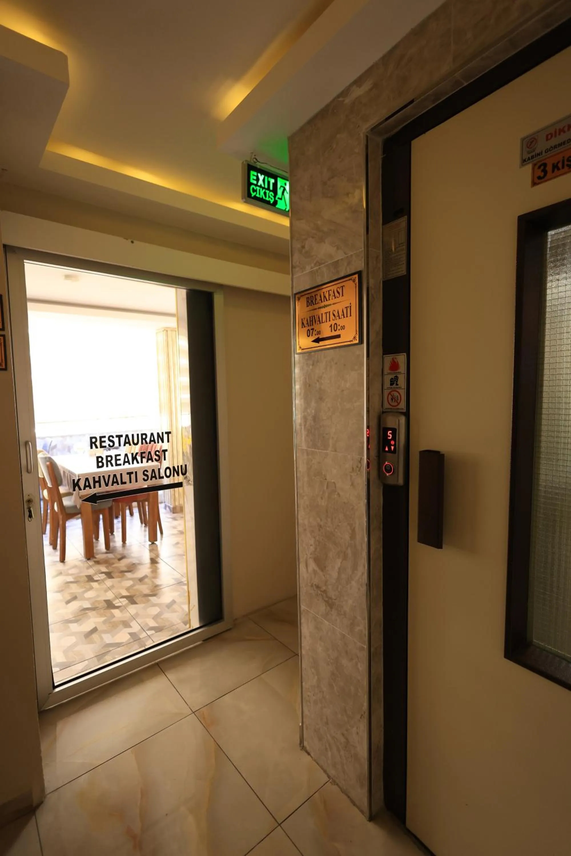 elevator in HamzaBey Hotel