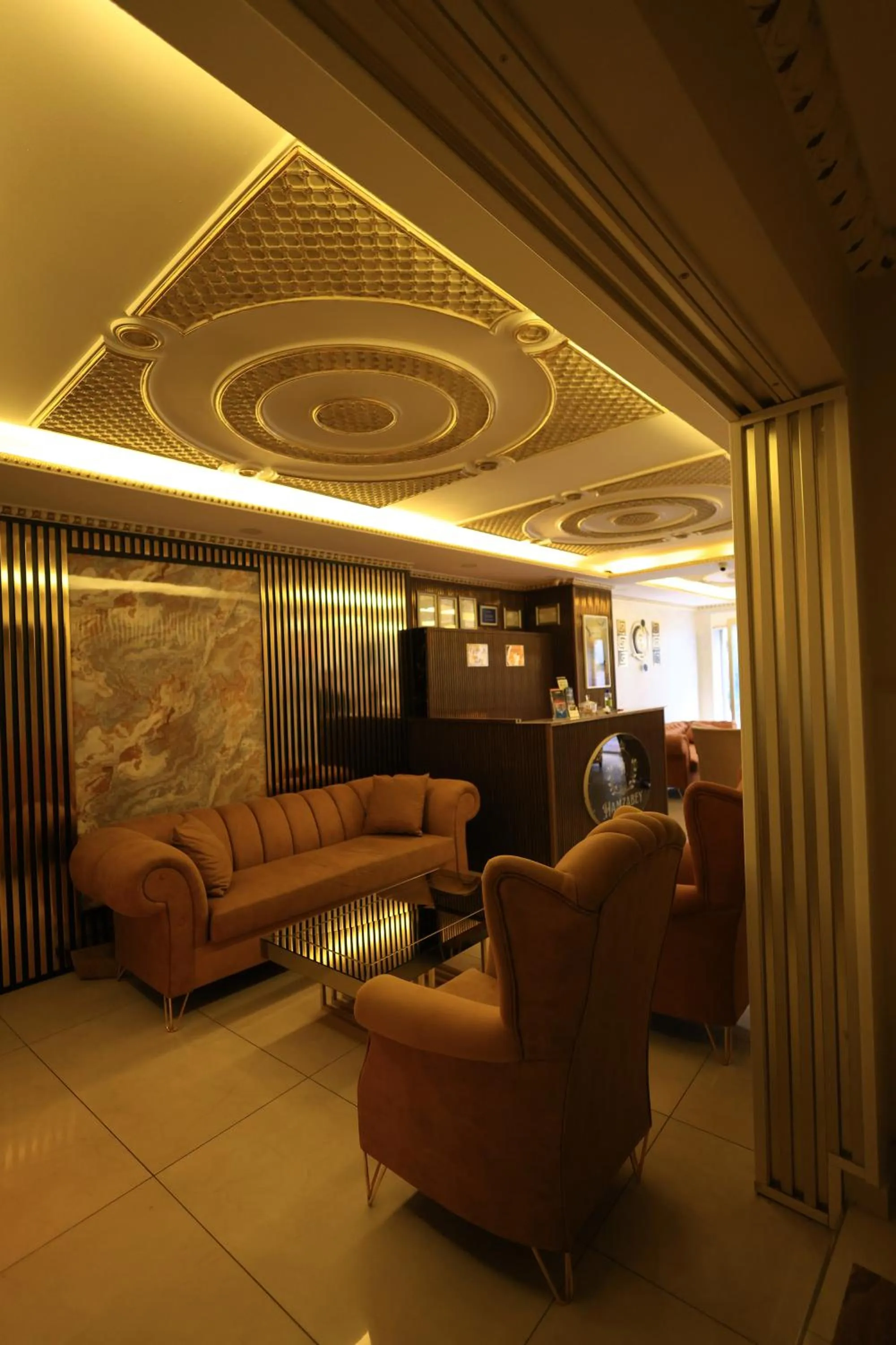 Lobby or reception in HamzaBey Hotel