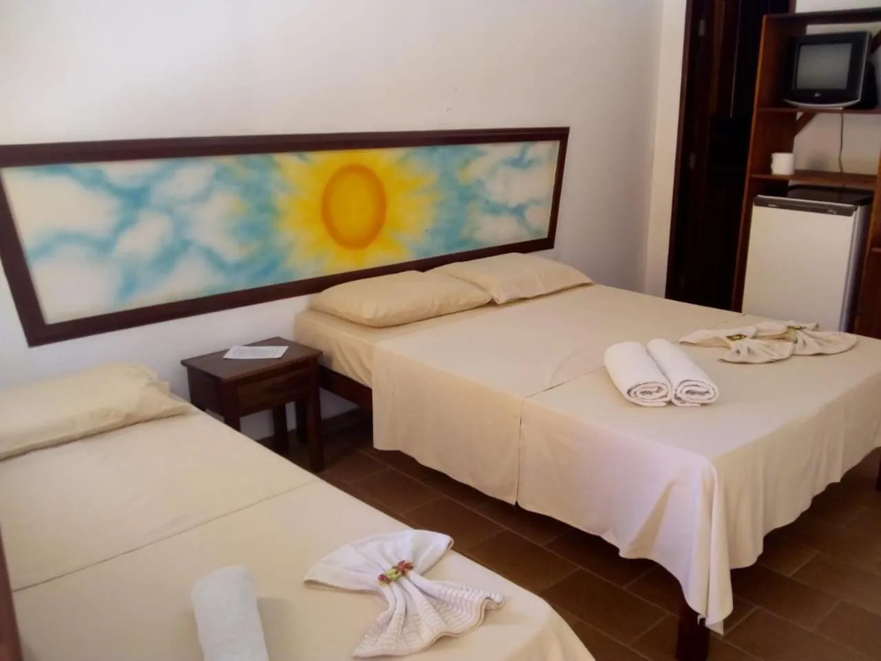 Bed in Praia Sol Pousada