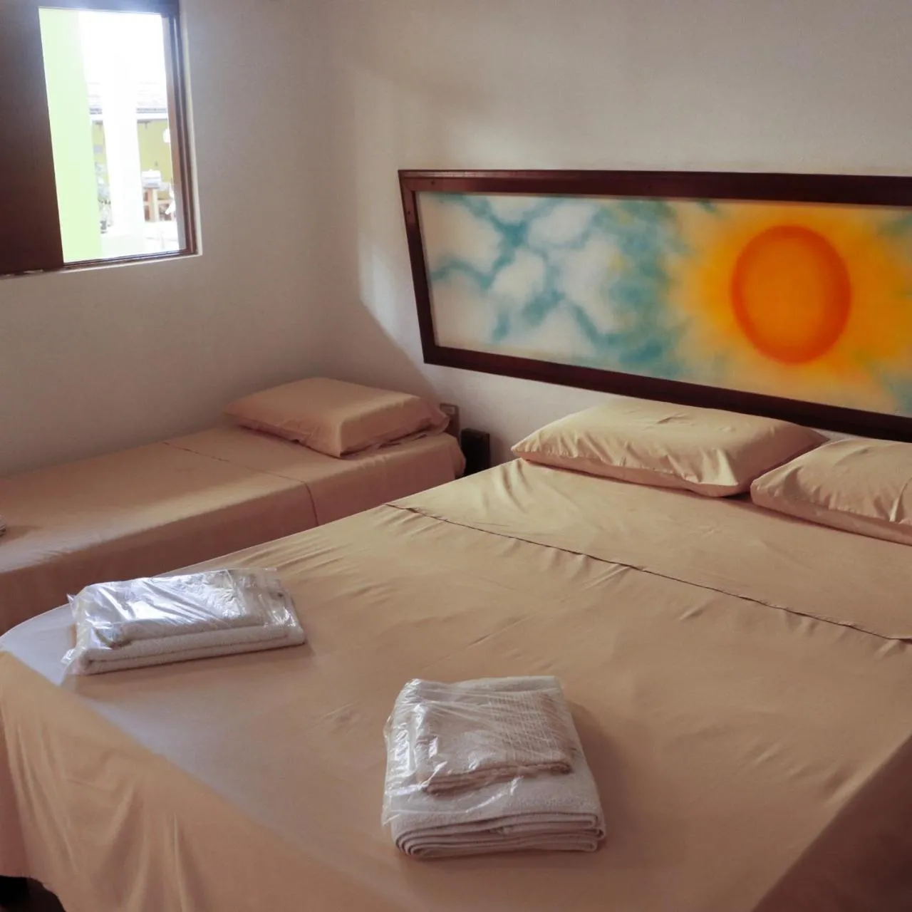 Bed in Praia Sol Pousada
