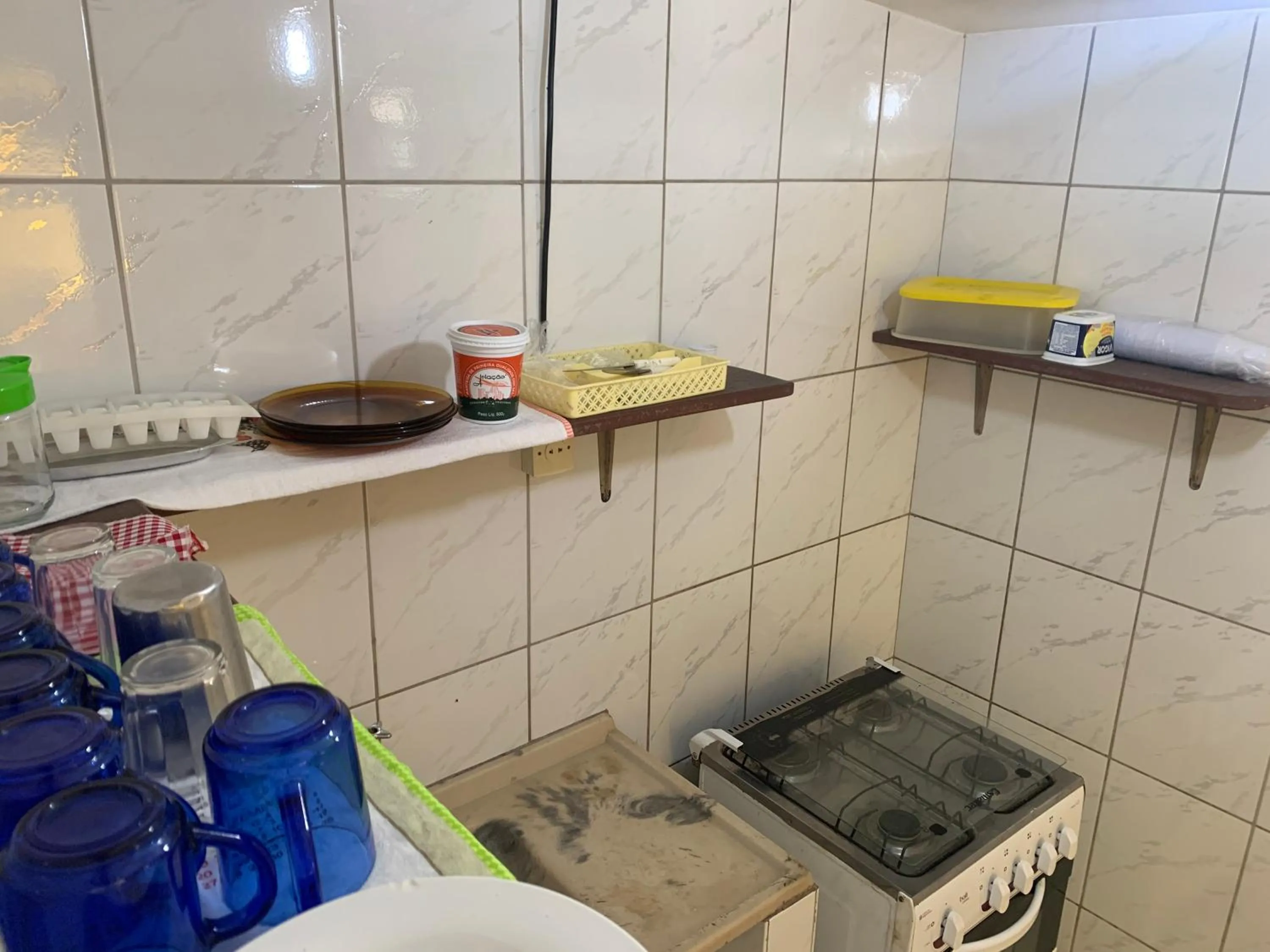 Kitchen or kitchenette in Praia Sol Pousada
