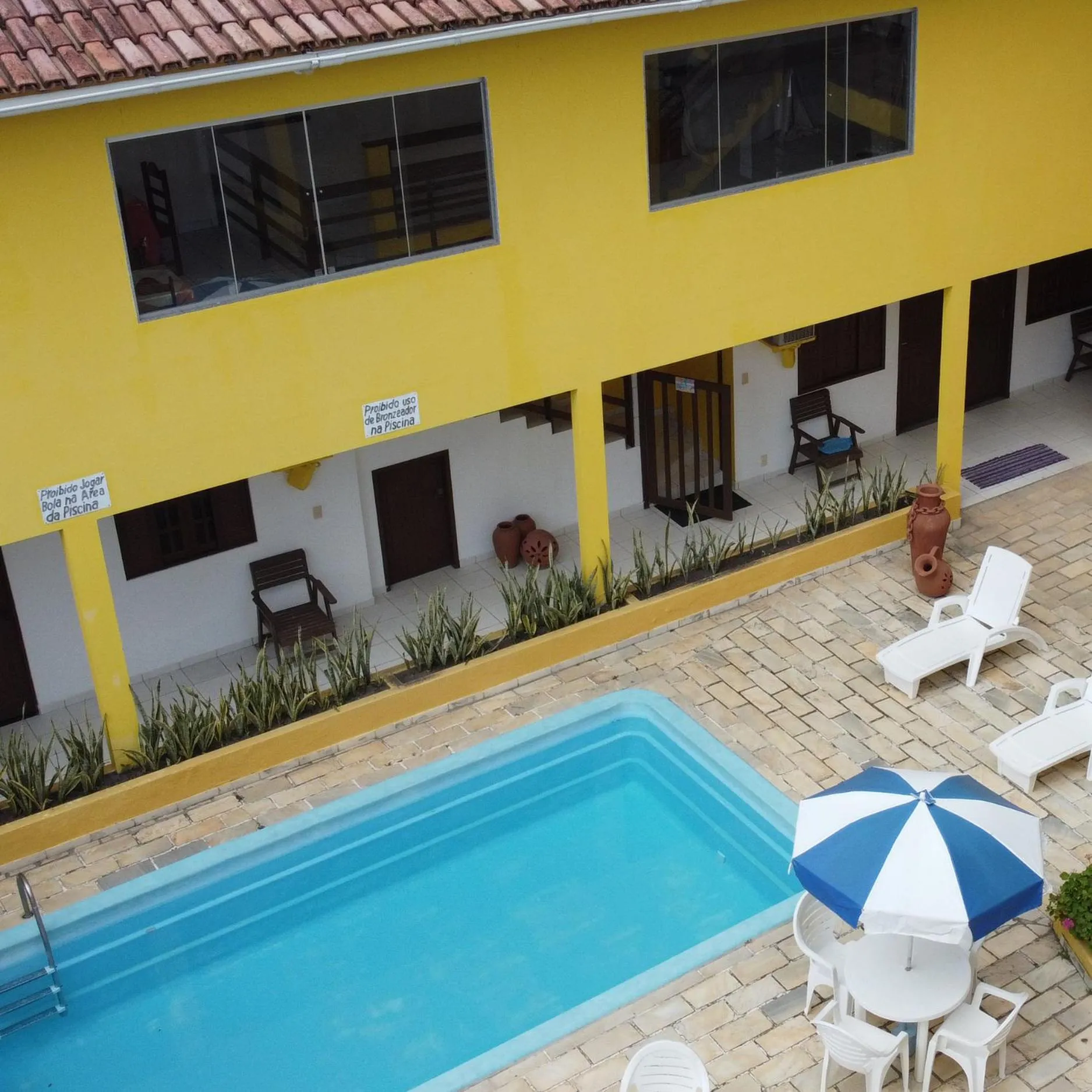 Pool view in Praia Sol Pousada