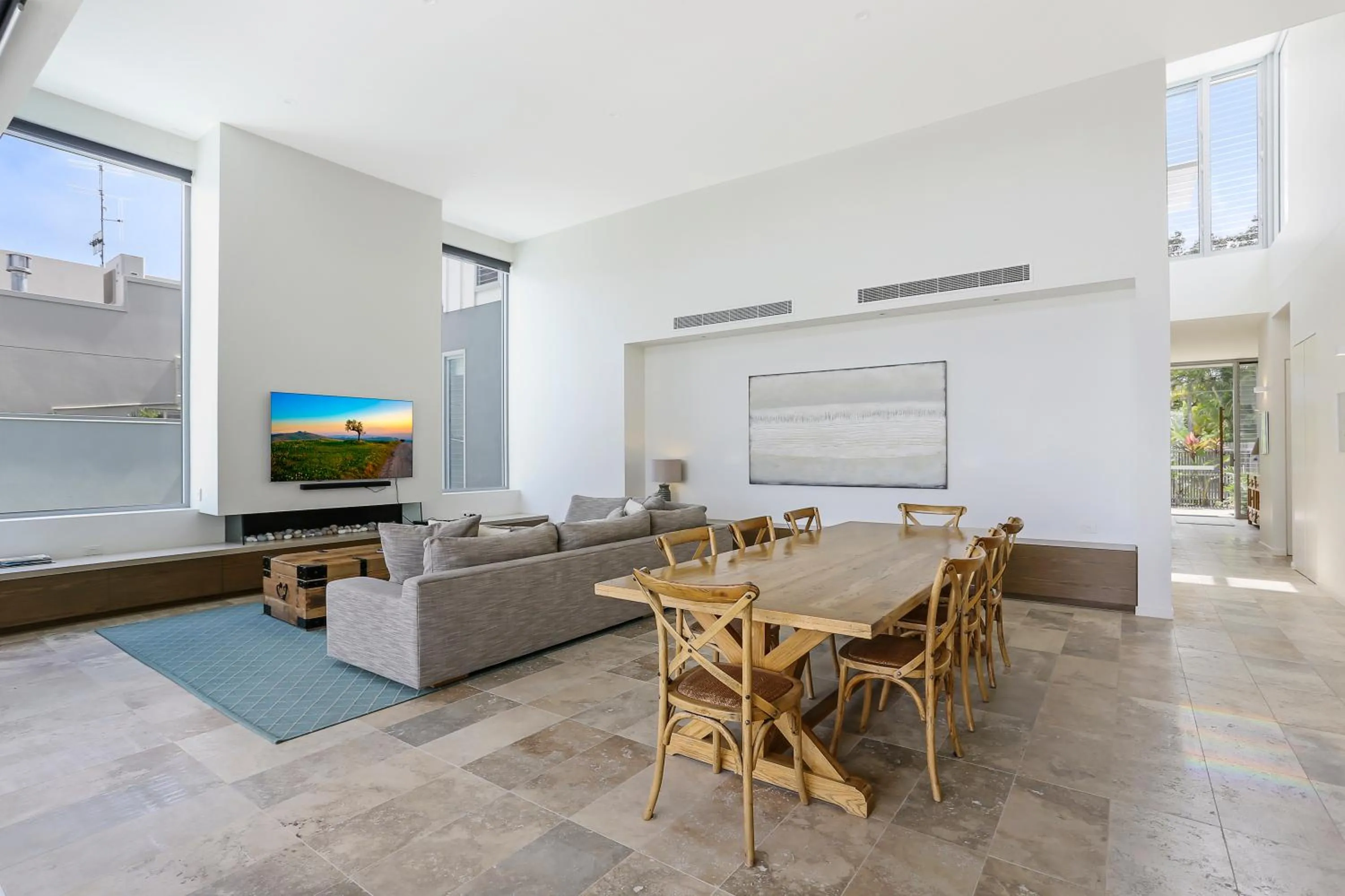 Living room in Go with the flow, Noosa Sound