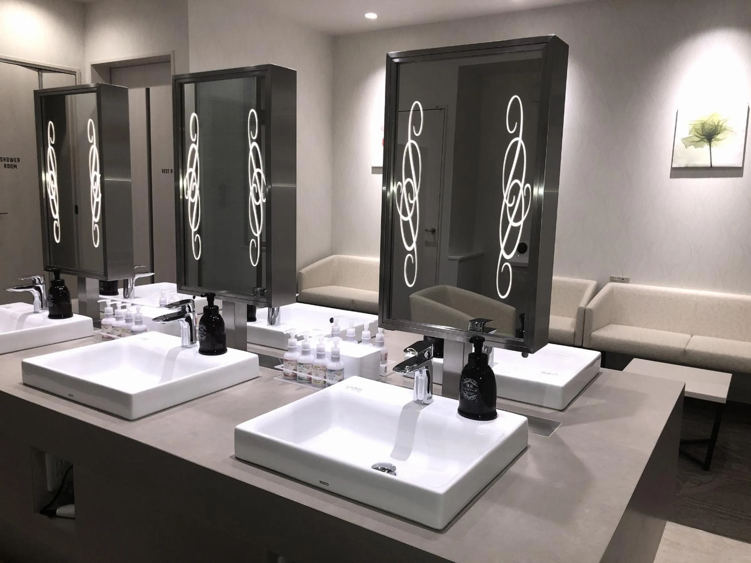 Shower in Capsule Hotel J Garden Shin-Osaka