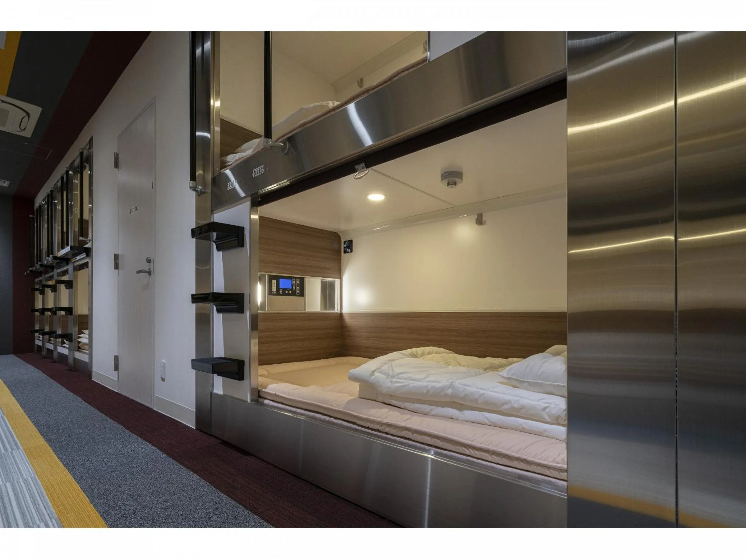 Photo of the whole room, Bed in Capsule Hotel J Garden Shin-Osaka