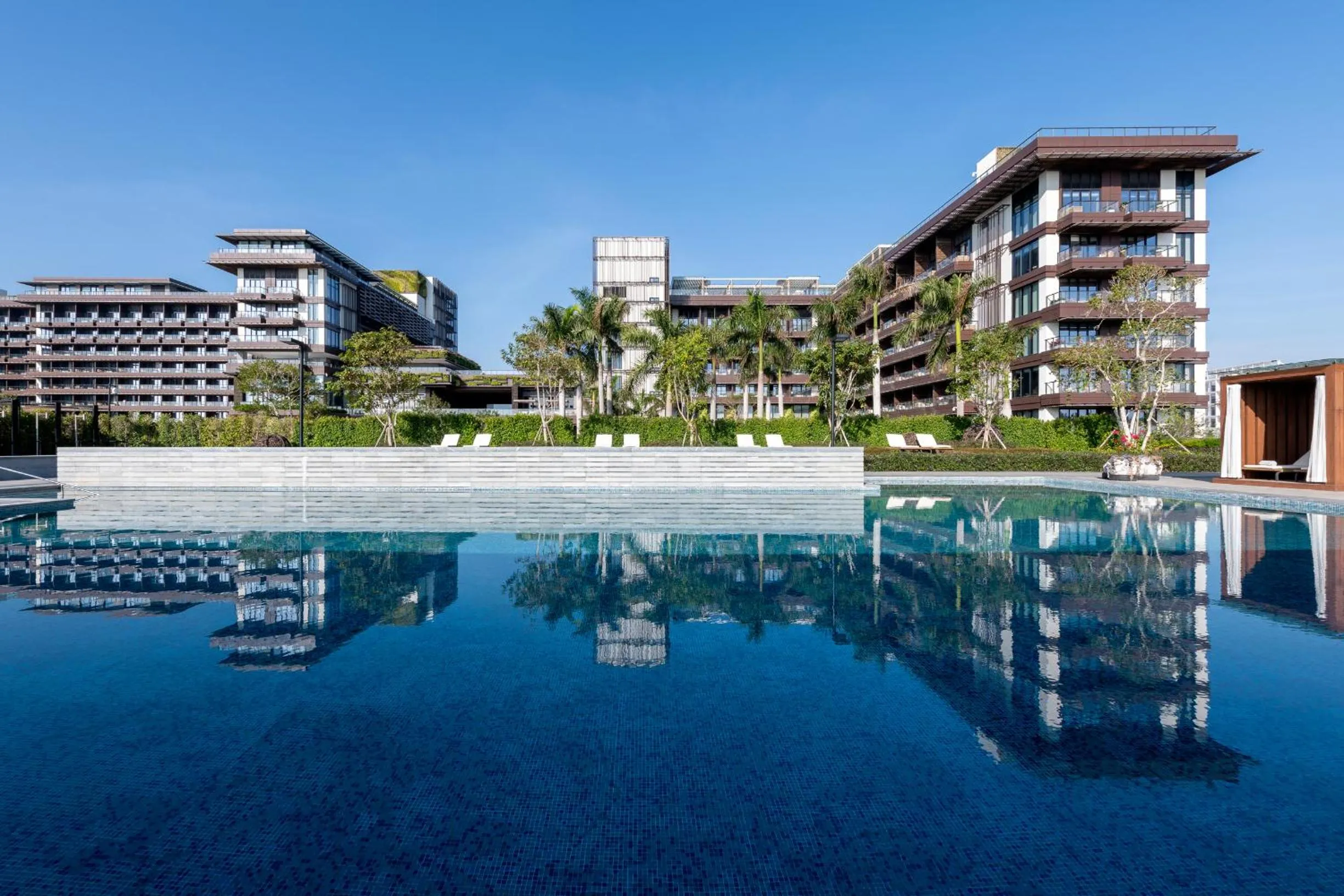 Swimming pool in Sunshine Yi Hotel Haitang Bay, Sanya, previously a 1 Hotel