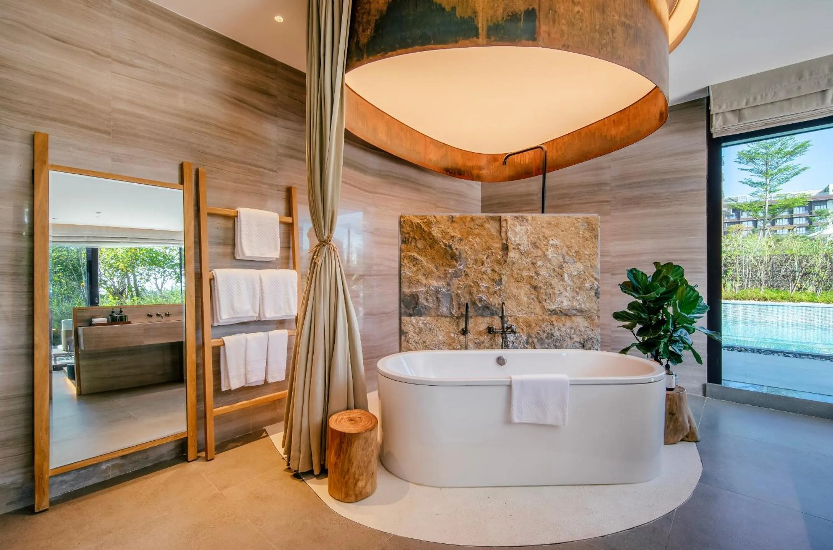 Bathroom in Sunshine Yi Hotel Haitang Bay, Sanya, previously a 1 Hotel