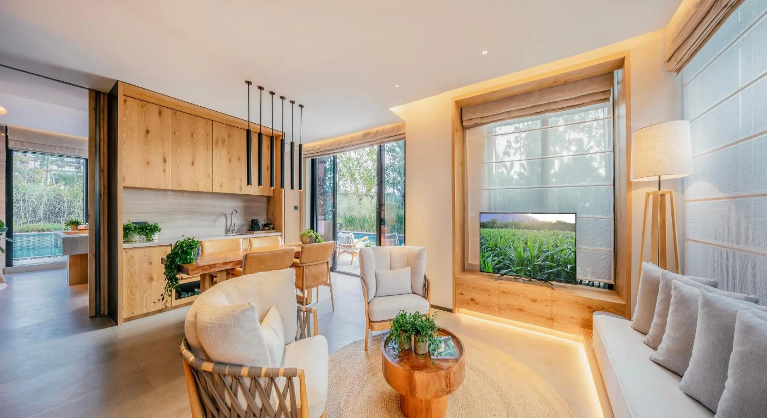 Living room in Sunshine Yi Hotel Haitang Bay, Sanya, previously a 1 Hotel