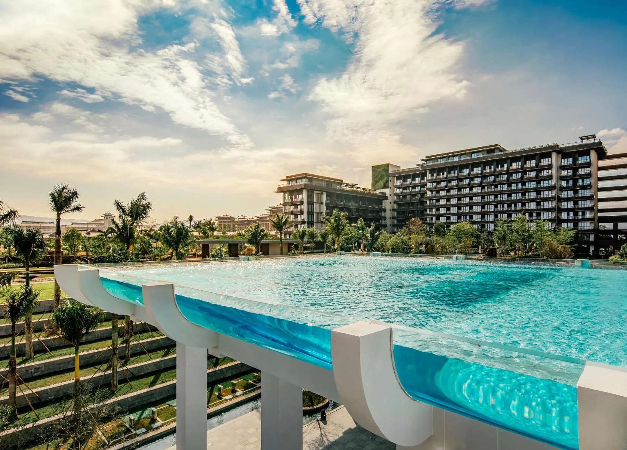 Swimming pool in Sunshine Yi Hotel Haitang Bay, Sanya, previously a 1 Hotel
