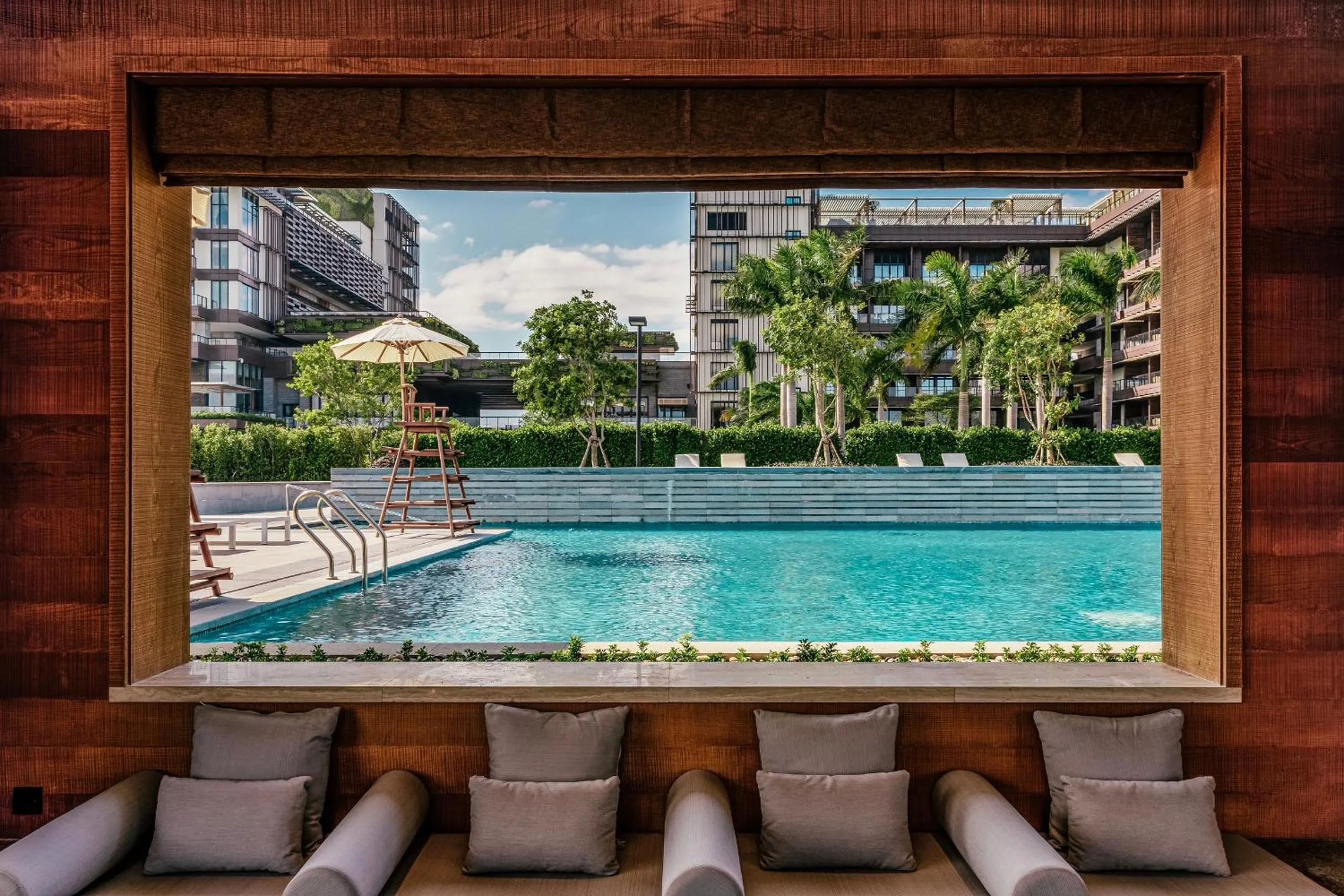 Swimming pool in Sunshine Yi Hotel Haitang Bay, Sanya, previously a 1 Hotel