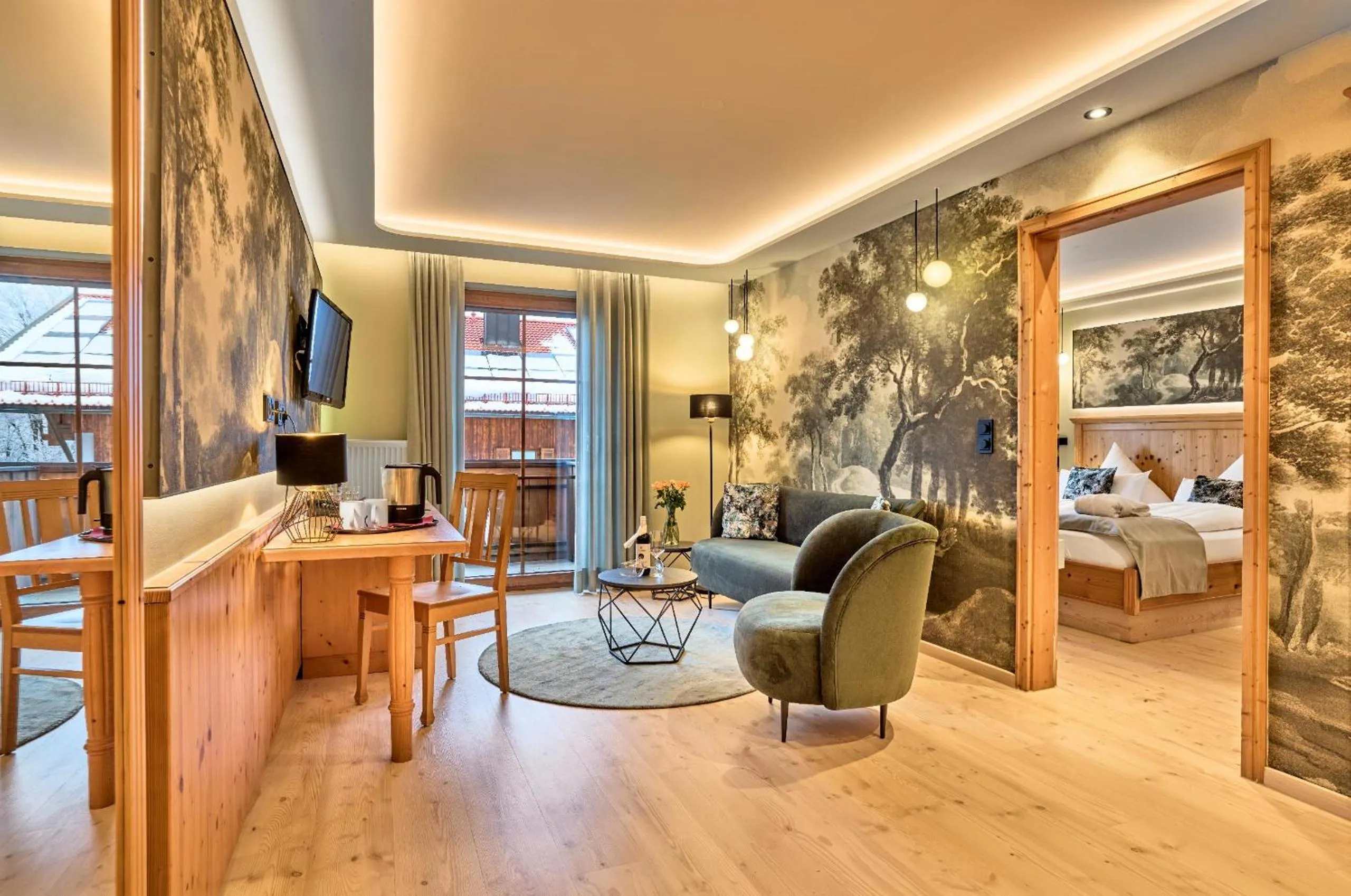 Living room in Panoramahotel Grobauer