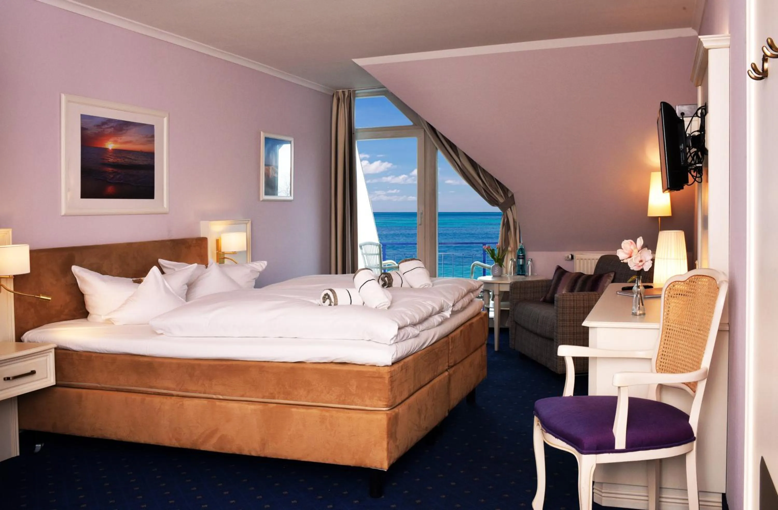 Bed in Hotel Wilhelmshöhe