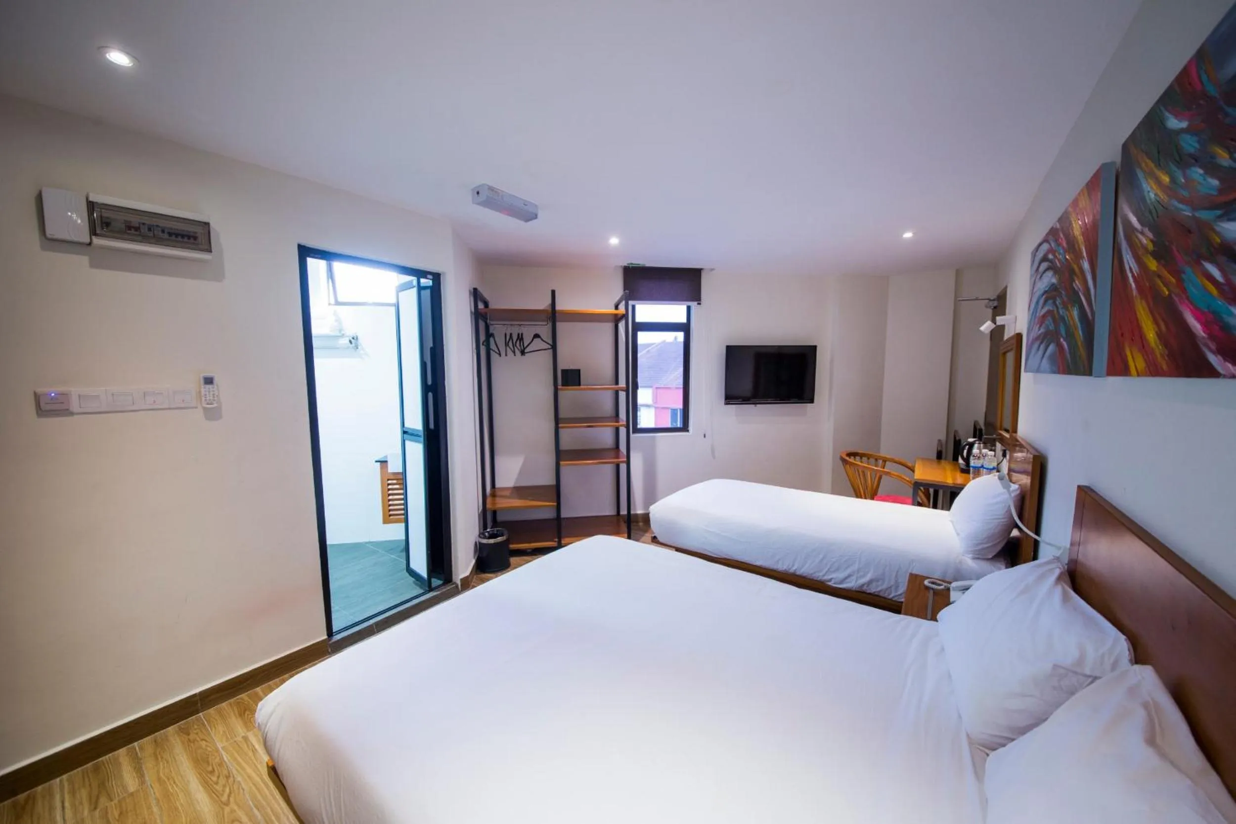 Photo of the whole room, Bed in The Point Boutique Hotel