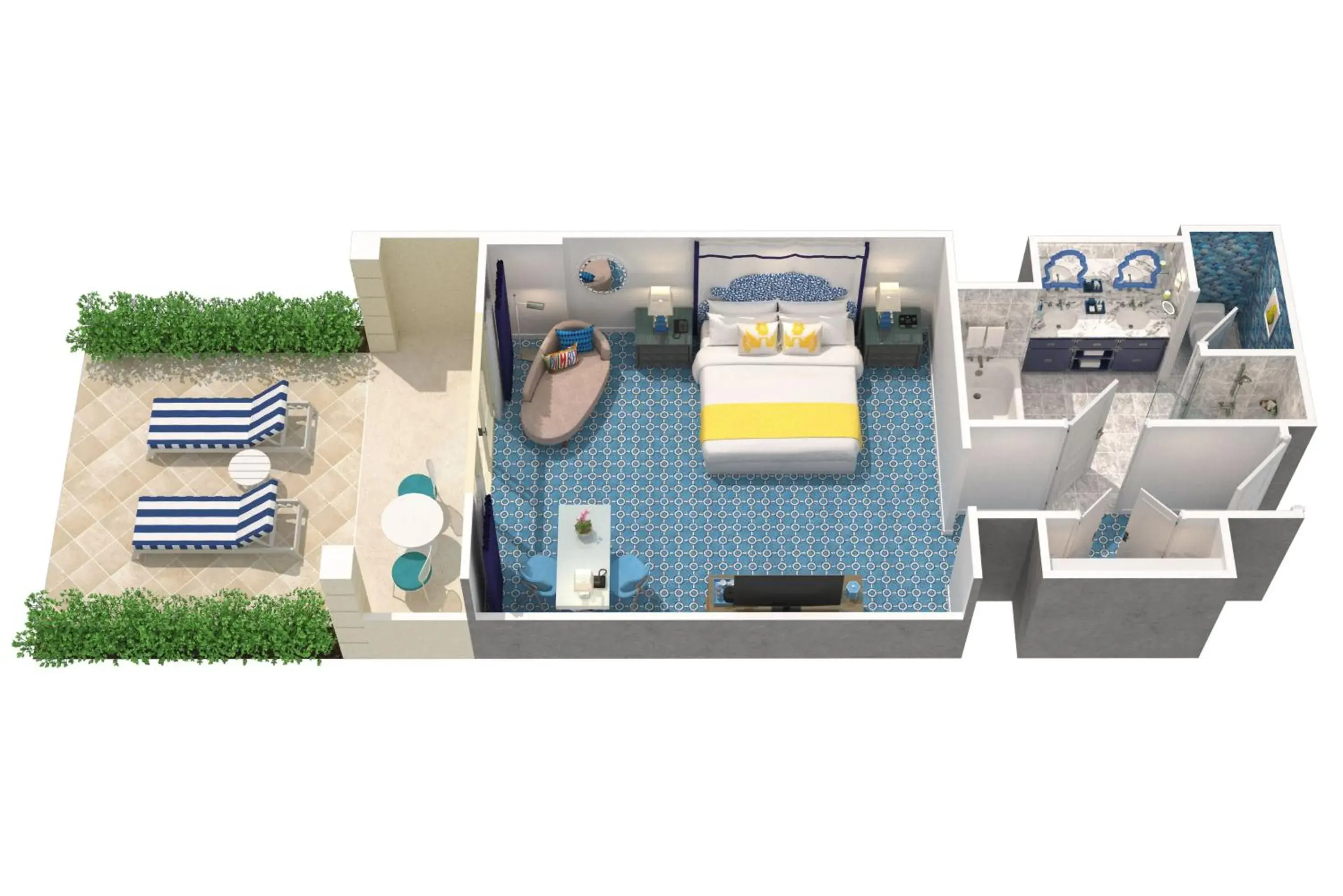 Bed in Eau Palm Beach Resort & Spa Bed in Eau Palm Beach Resort & Spa