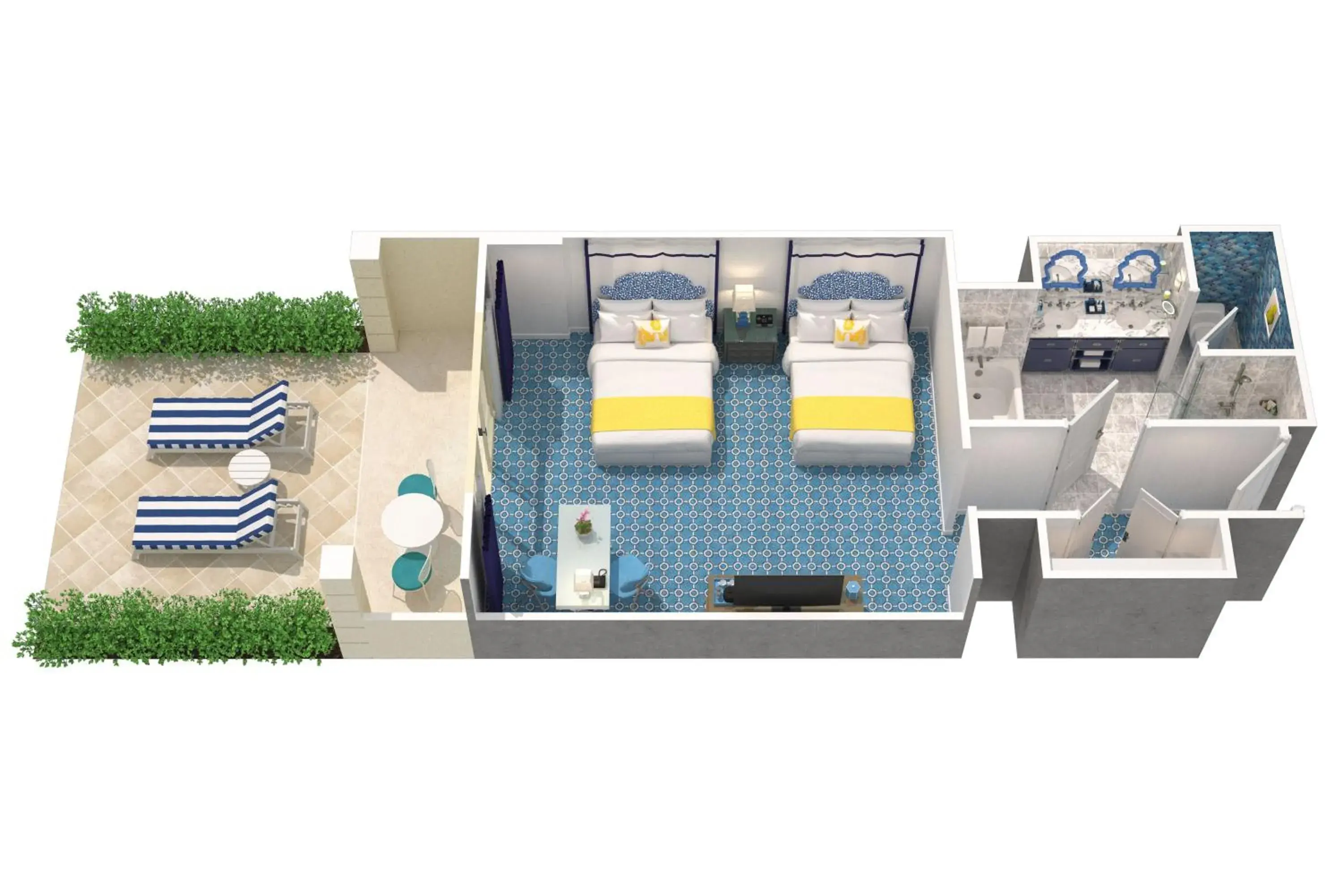 Bed in Eau Resort & Spa Bed in Eau Resort & Spa