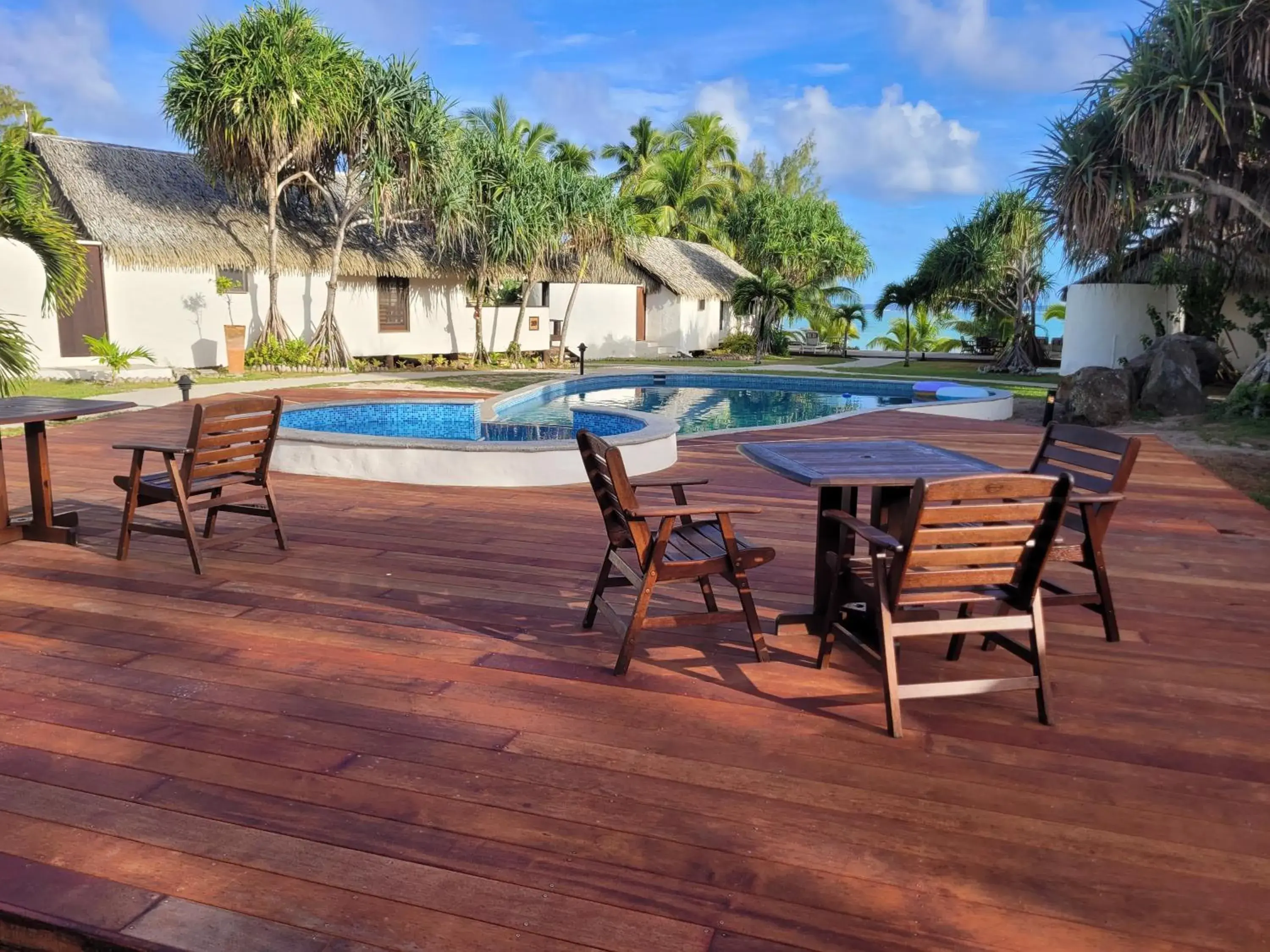 Pool view in Tamanu Beach Pool view in Tamanu Beach