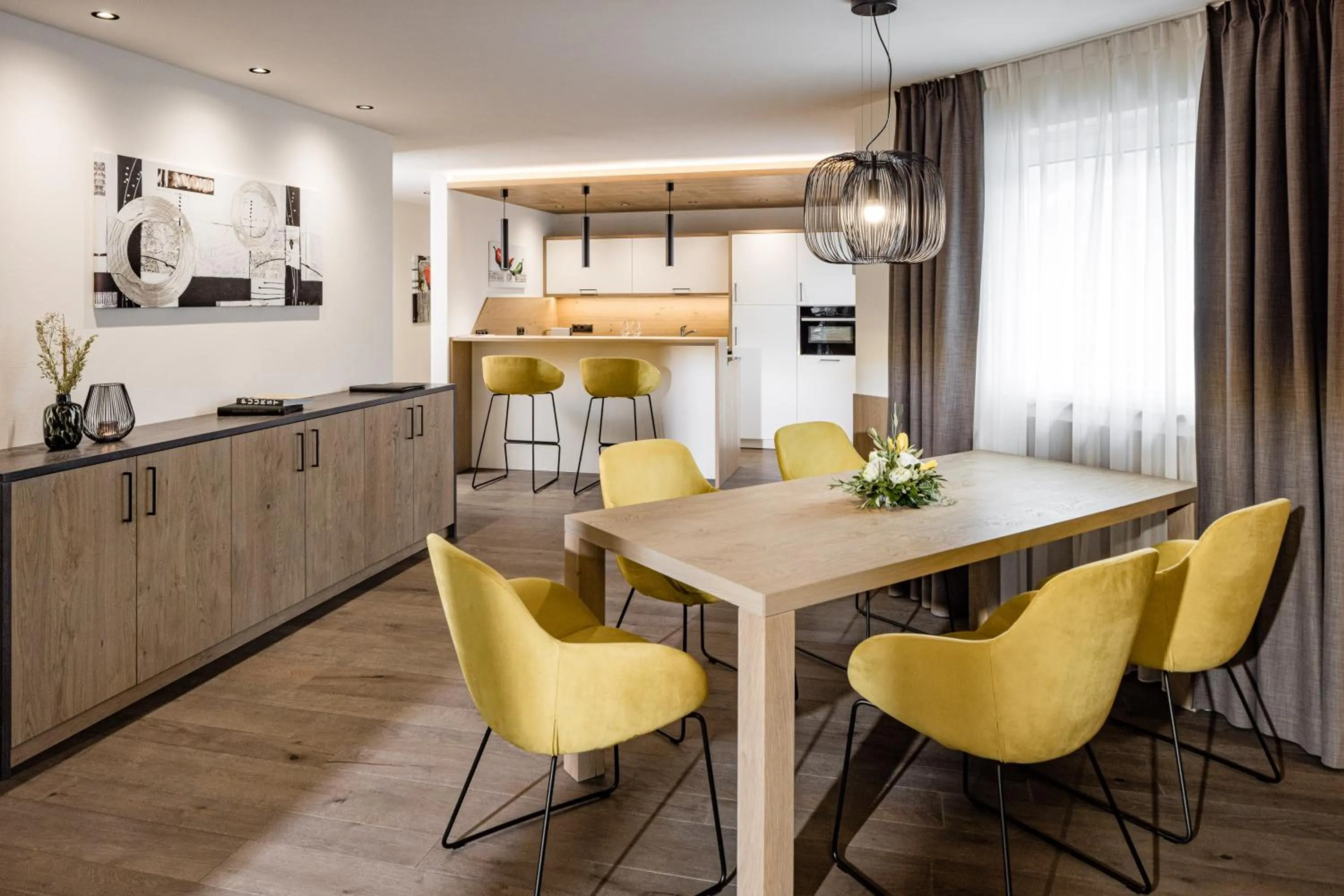 kitchen in Panorama Residence Saltauserhof Resort
