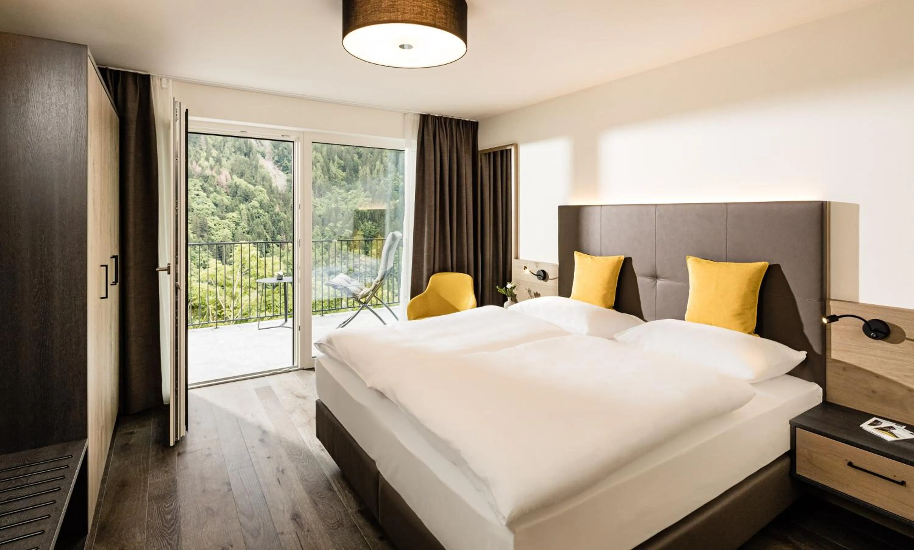 Bed in Panorama Residence Saltauserhof Resort