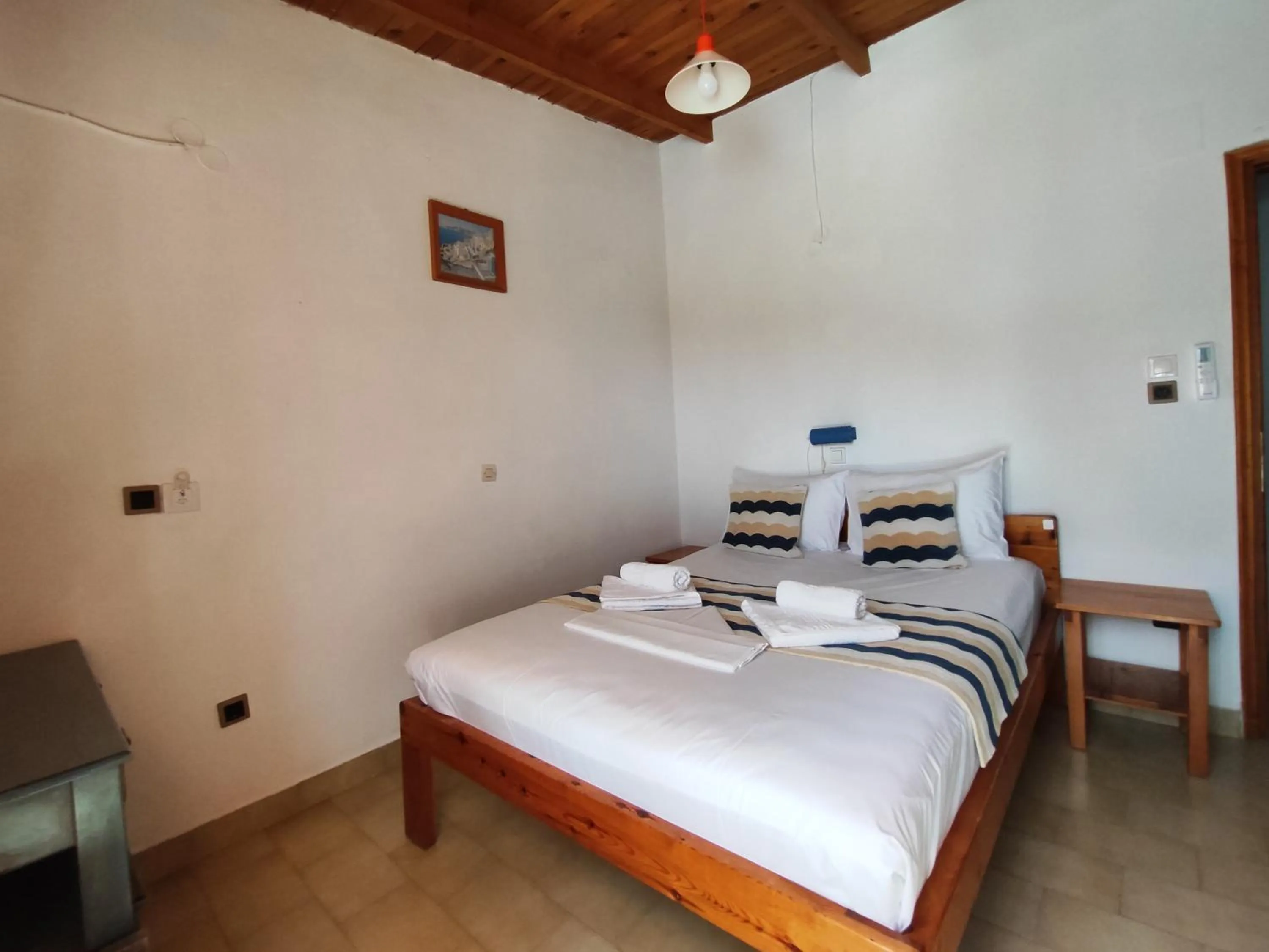 Bed in Oleander's Garden Traditional Cretan Cottage