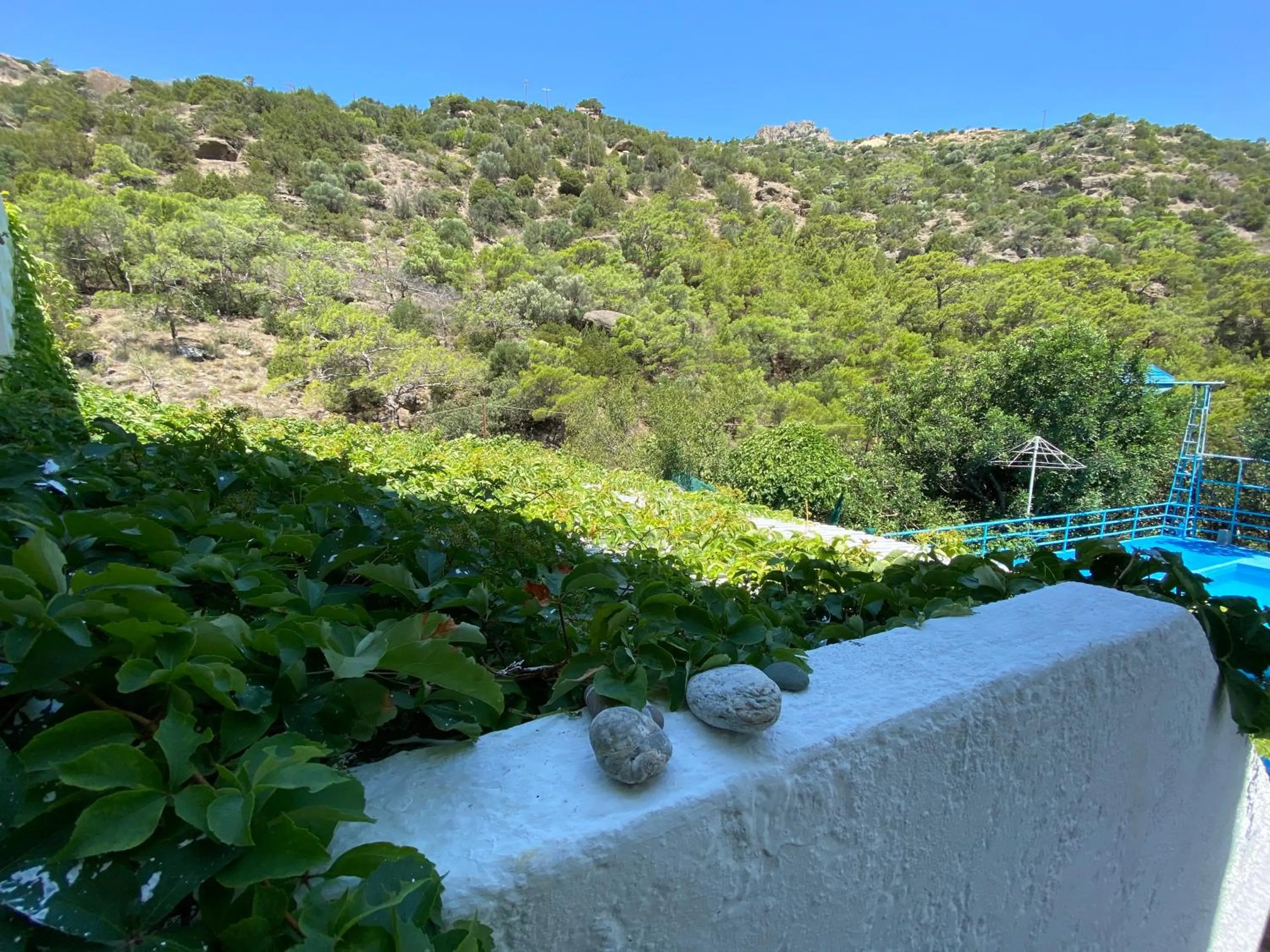 Mountain view in Oleander's Garden Traditional Cretan Cottage