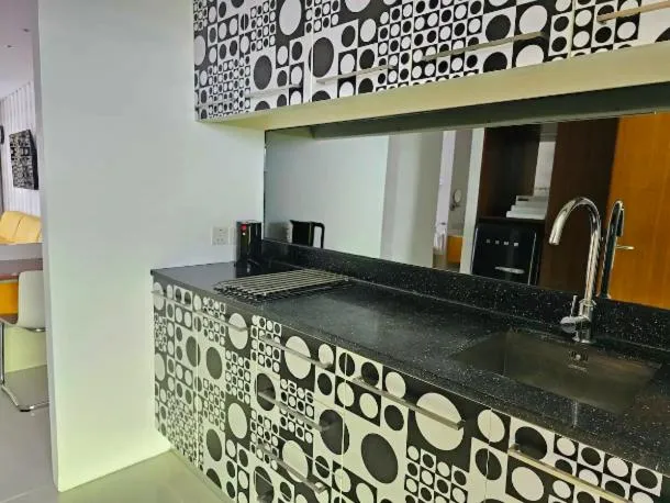 Kitchen or kitchenette in Chill Hotel Seminyak