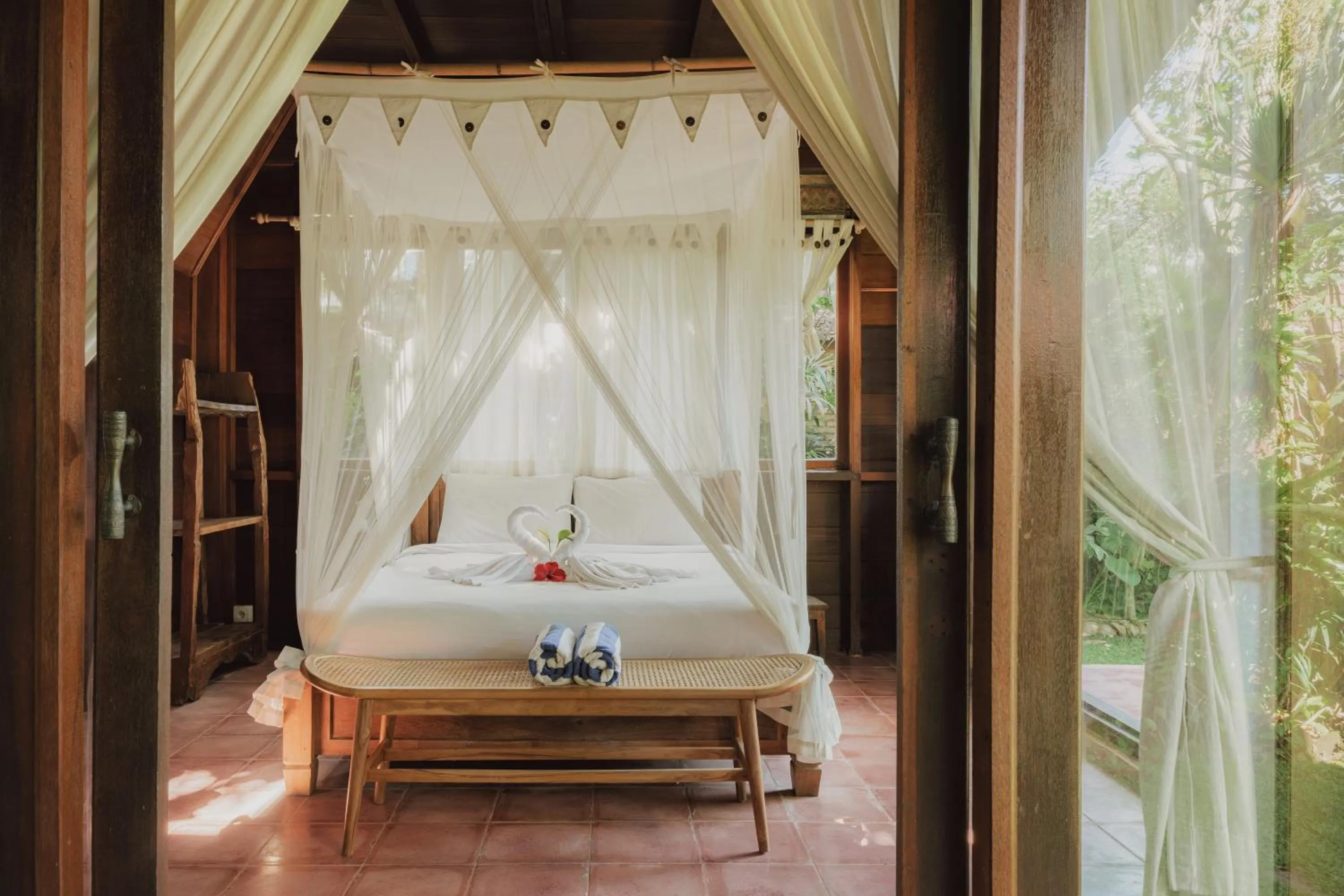 Bed in Villa Lumbung