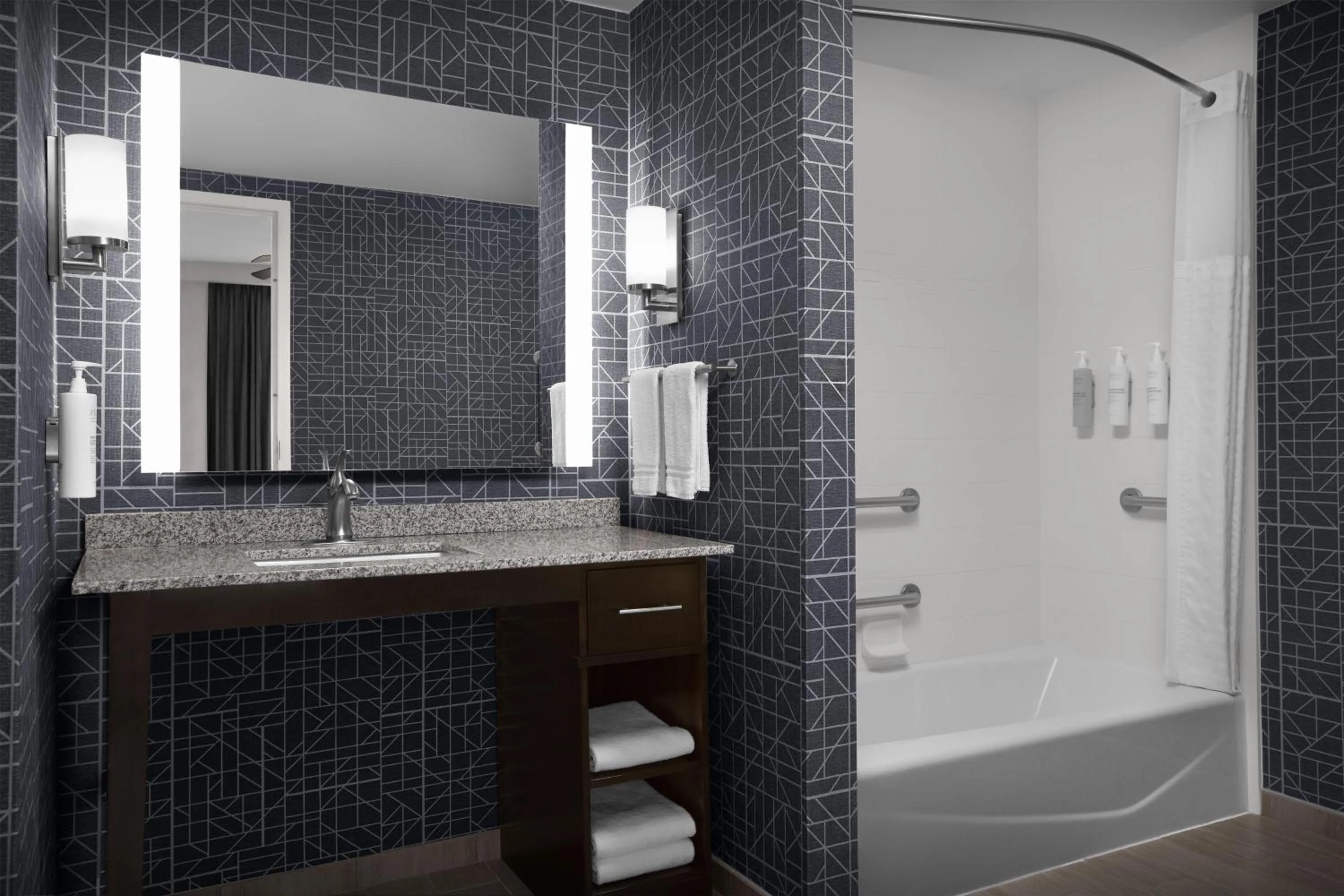 Bathroom in Homewood Suites by Hilton Washington DC NoMa Union Station