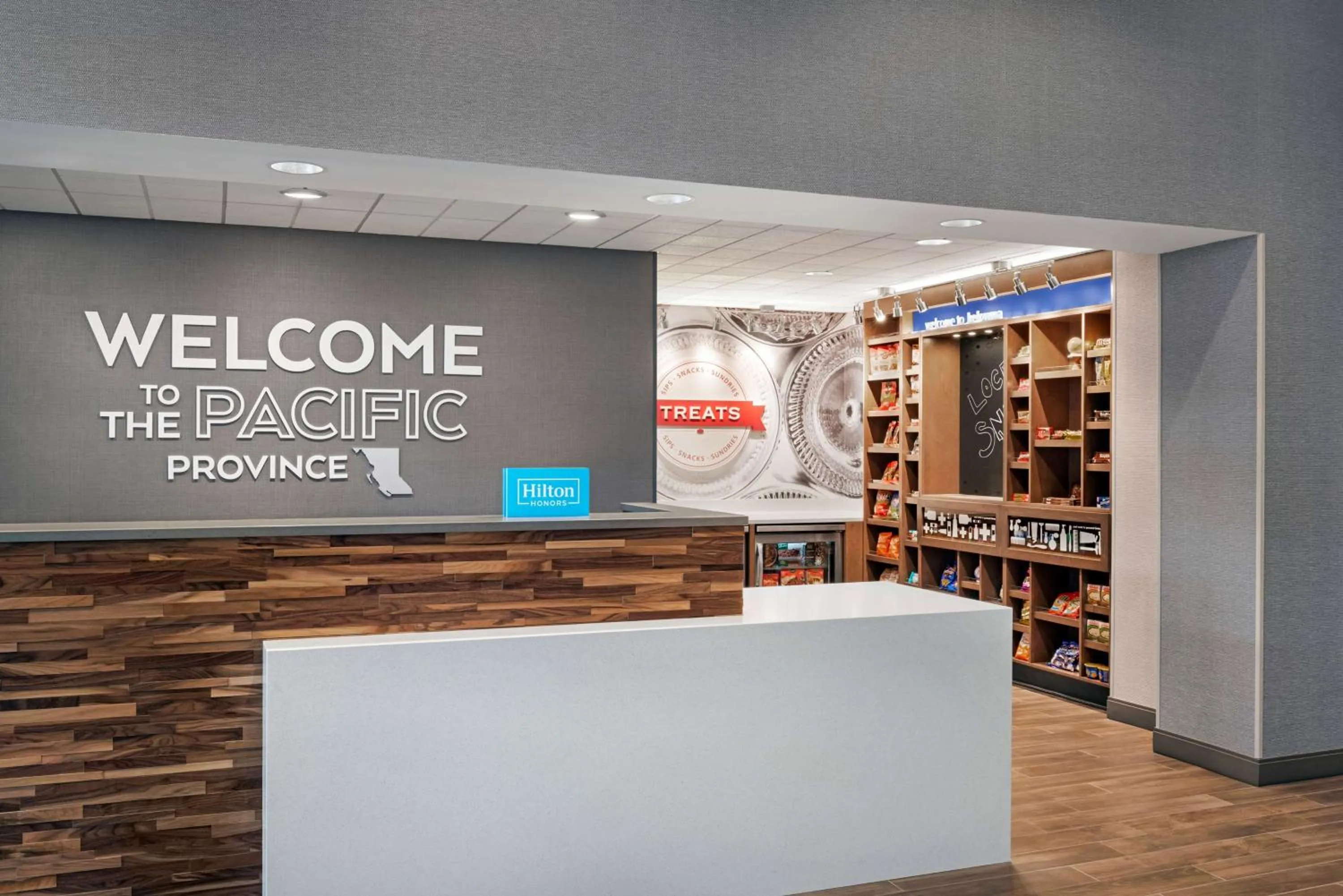Lobby or reception in Hampton Inn & Suites Kelowna, British Columbia, Canada