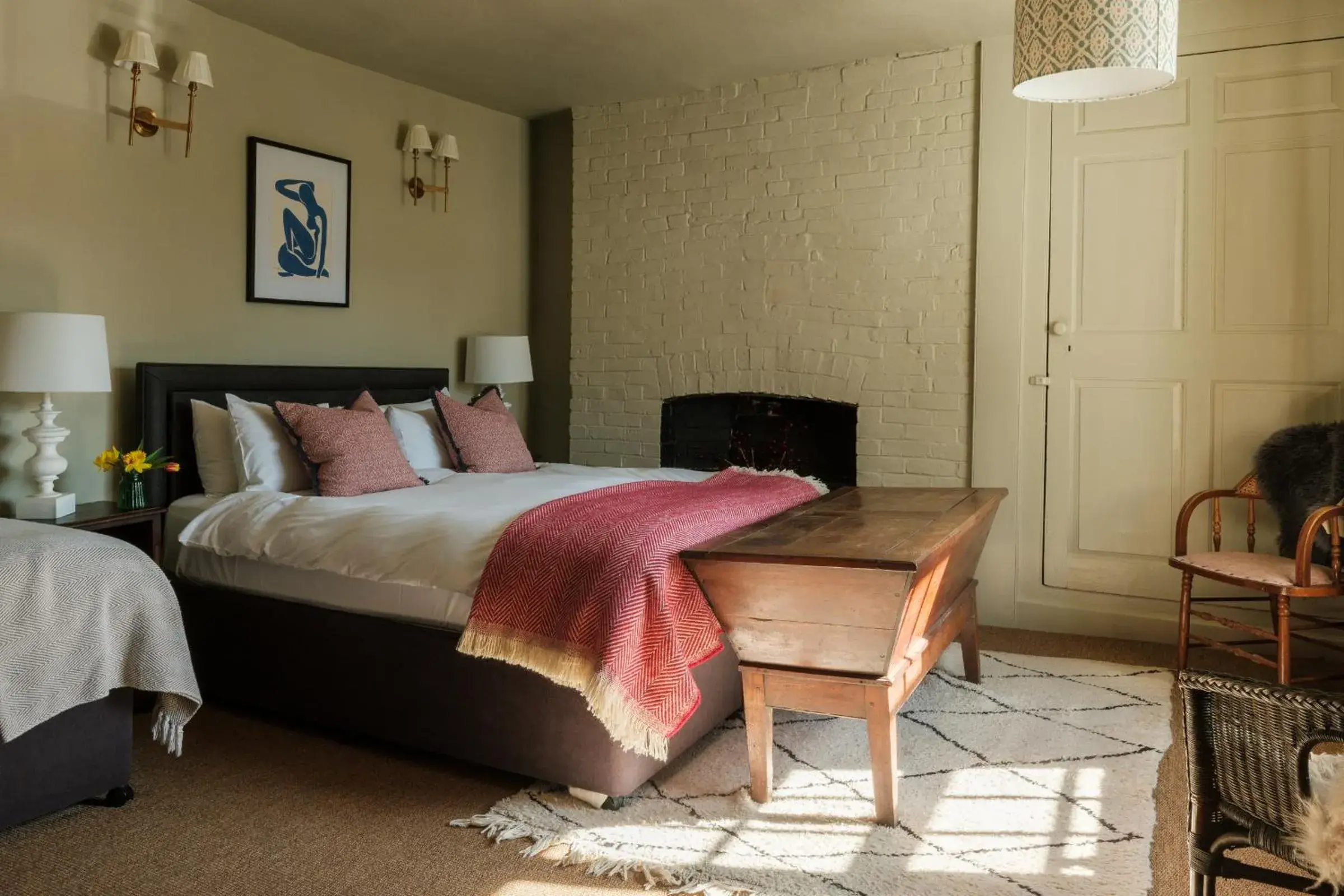 Bedroom, Bed in The Grosvenor Arms Bedroom, Bed in The Grosvenor Arms