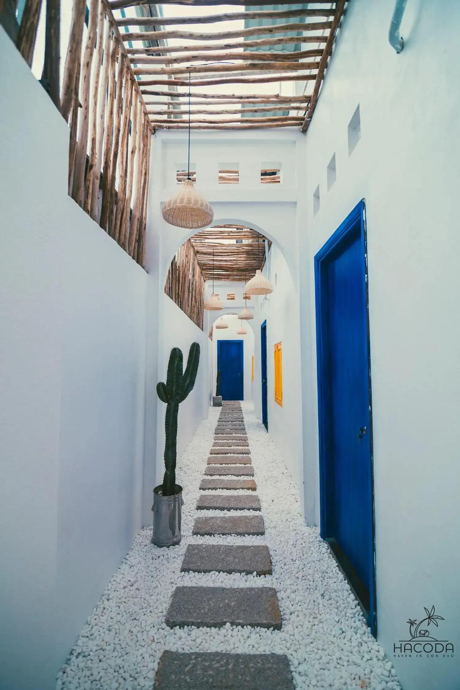 Inner courtyard view in Hacoda Homestay Inner courtyard view in Hacoda Homestay