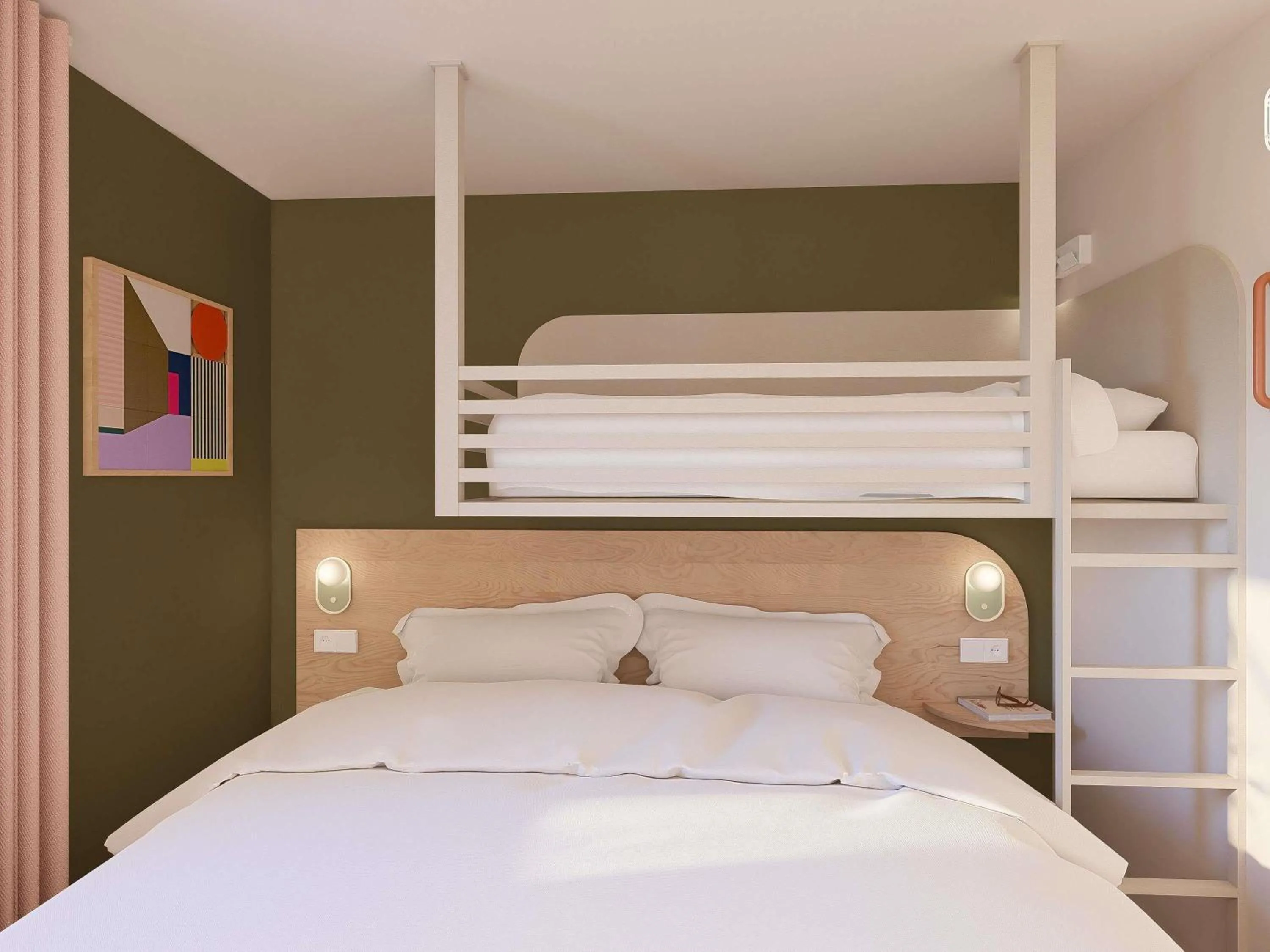 Property building, Bed in greet Hôtel Prévessin Genève Aéroport