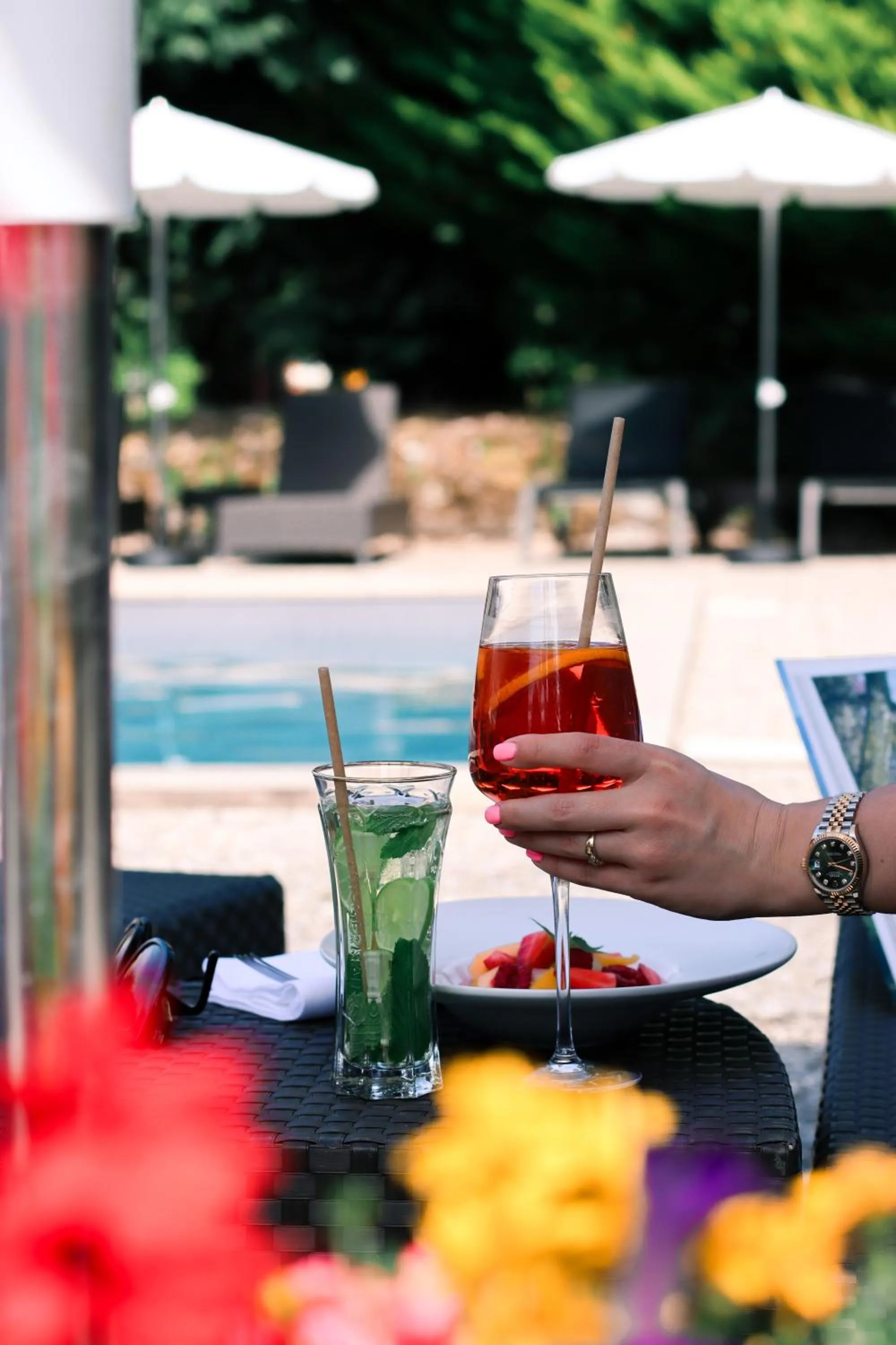 Swimming pool in La Verniaz et ses Chalets