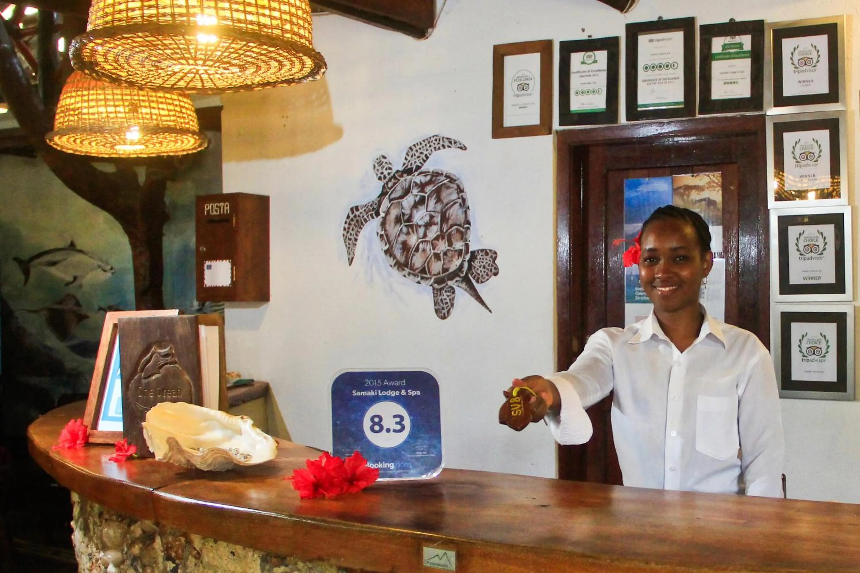 Lobby or reception in Samaki Lodge & Spa