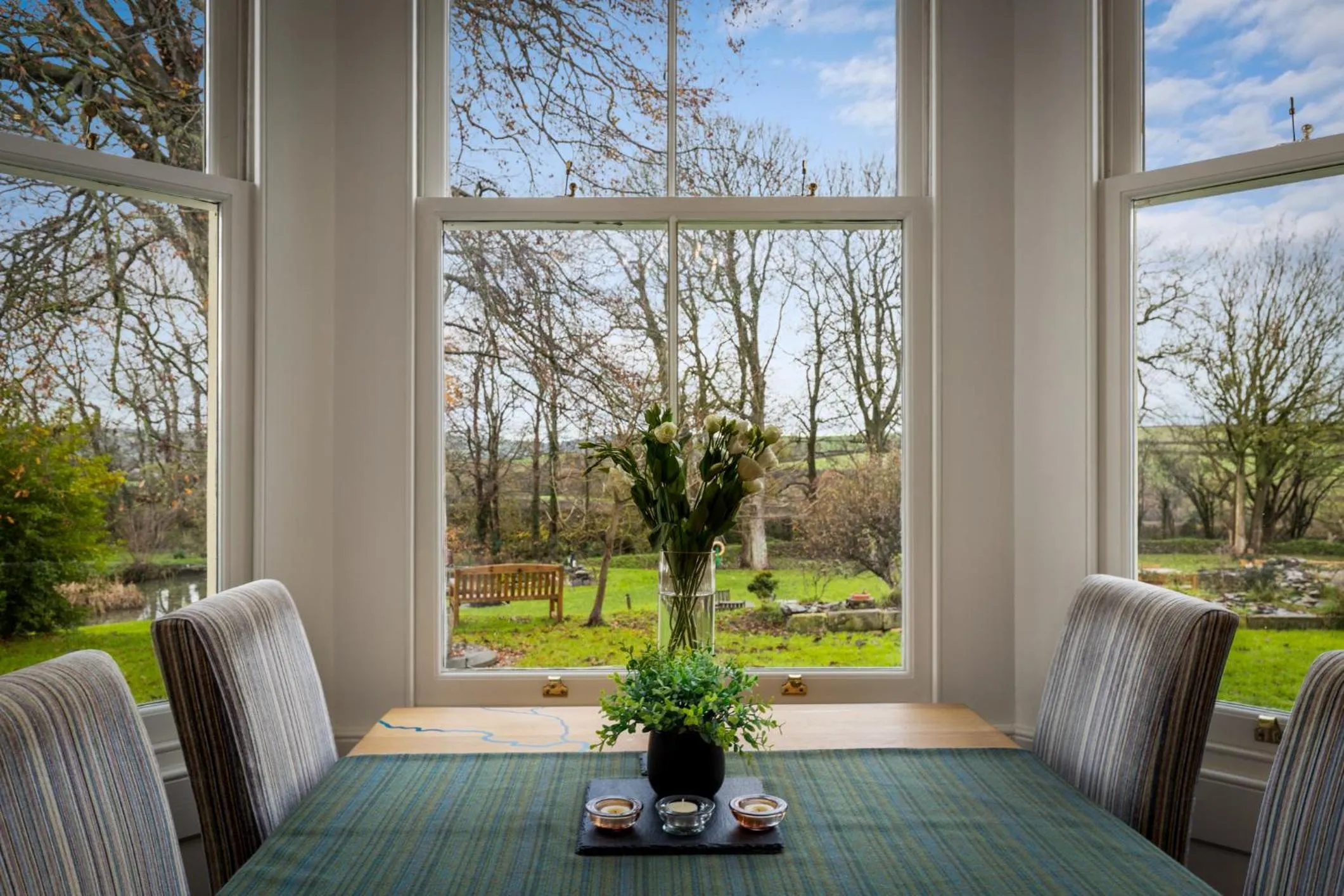 Garden view in Caemorgan Mansion