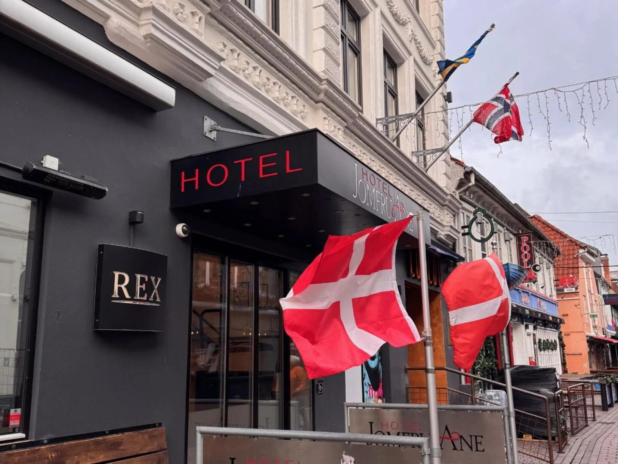 Property building in Dancenter Hotel Jomfru Ane